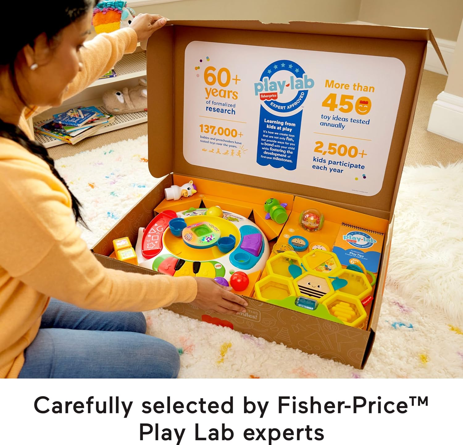 Fisher-Price Baby Play Kit Let&rsquo;S Crawl & Cruise Gift Set, Developmental Toys and Activity Guide for Infants Ages 6+ Months image number 1