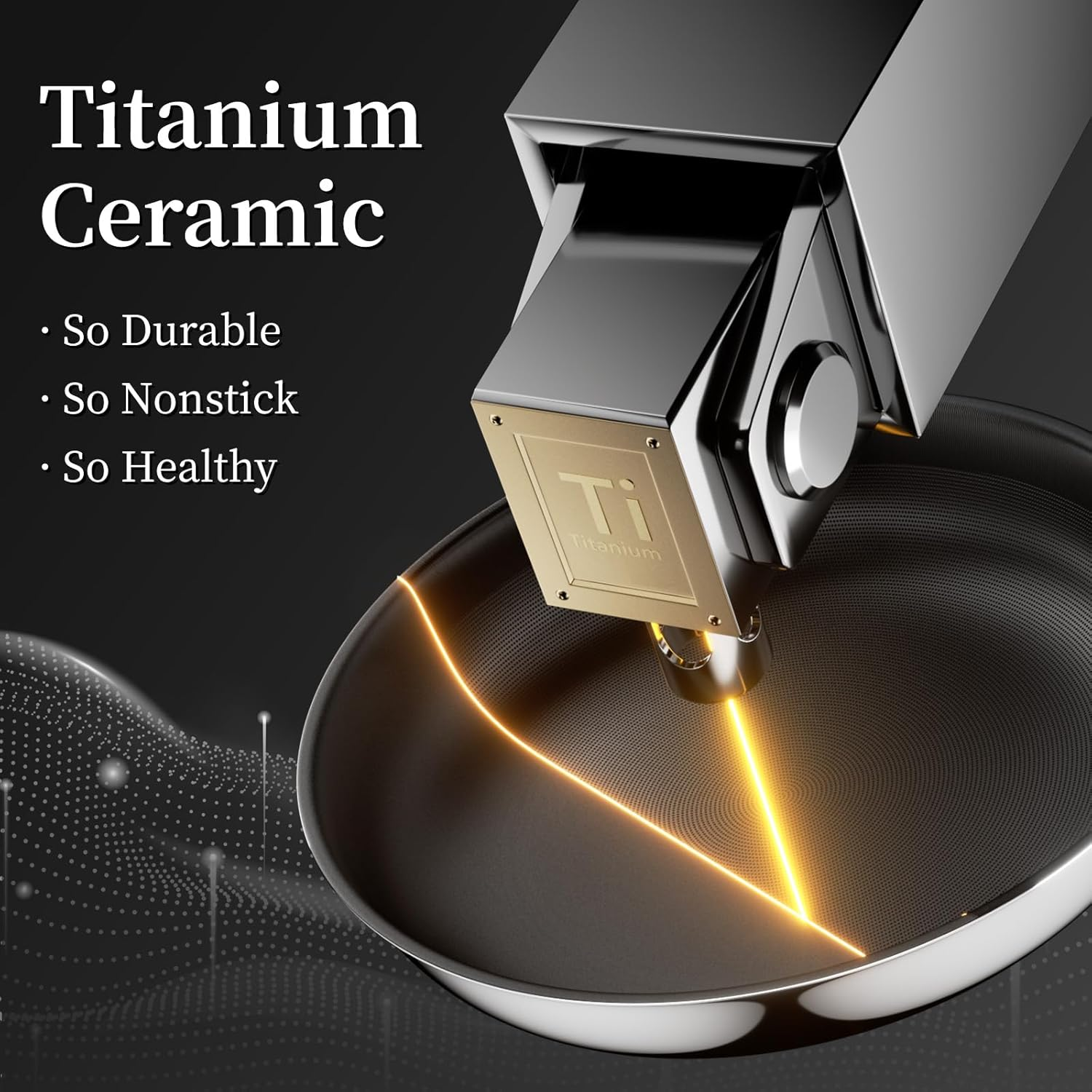 Nonstick Ceramic Frying Pan Set, 20 CM&24 CM&28 CM Stainless Steel Frying Pan Skillet W/Glass Lid, Titanium Ceramic Omelet Pans, Kitchen Cooking Pan Set, Compatible W/All Cooktops - Silver image number 7