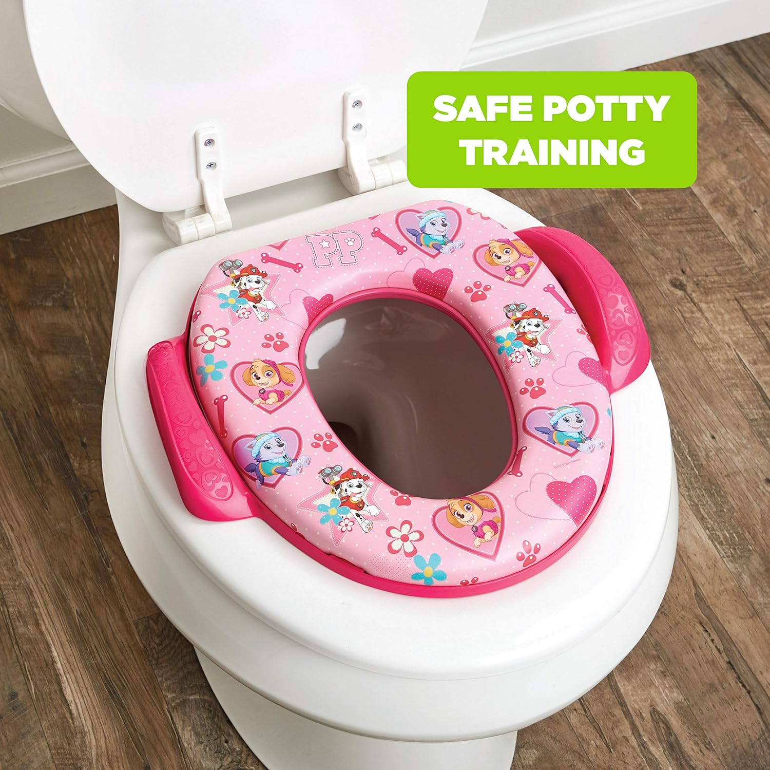 Nickelodeon Paw Patrol Skye and Everest Soft Potty Seat for Toilet Training Kids, Pink, Standard image number 6