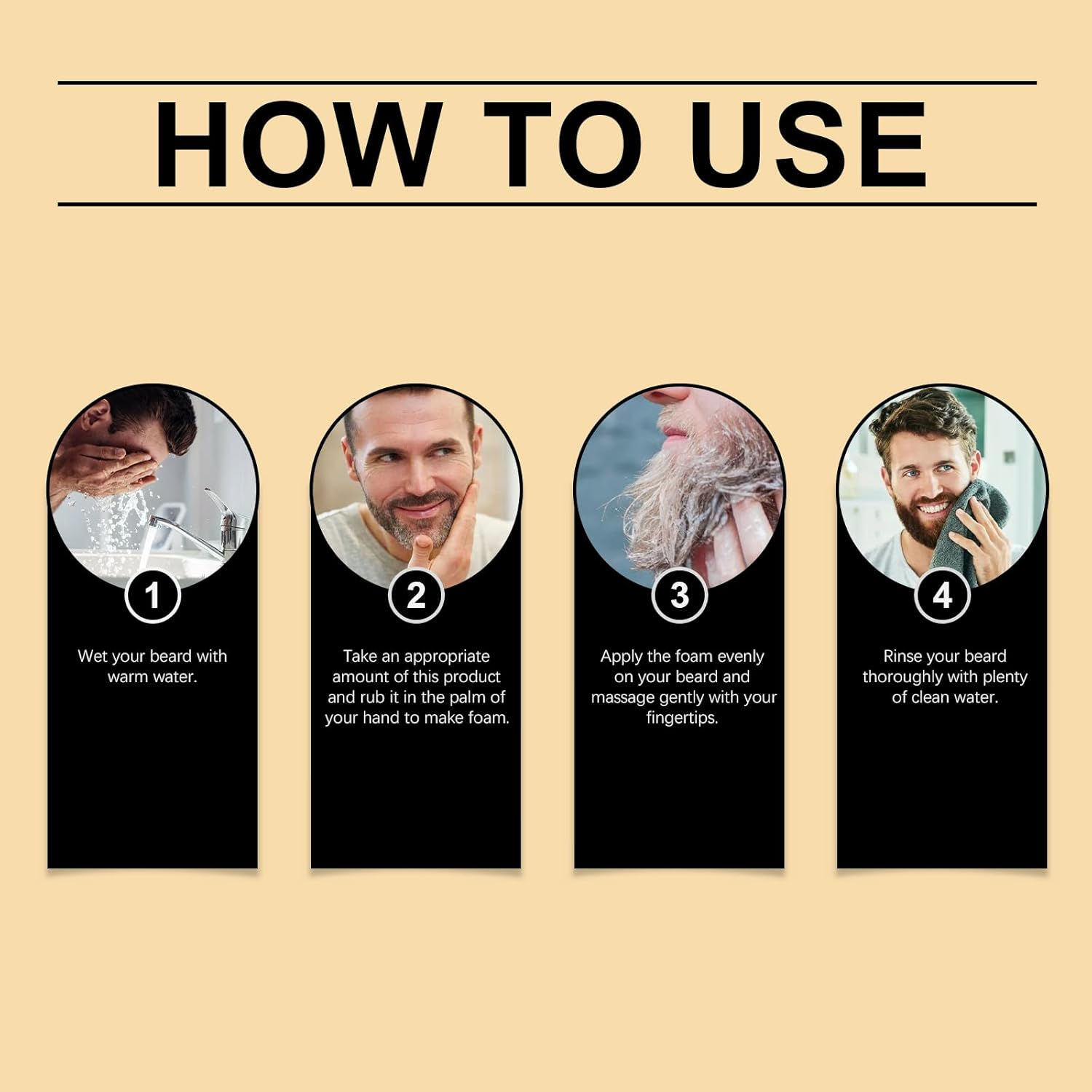 Beard Wash with Nettle and Aloe Vera, Gentle Daily Cleanser, 50Ml image number 1