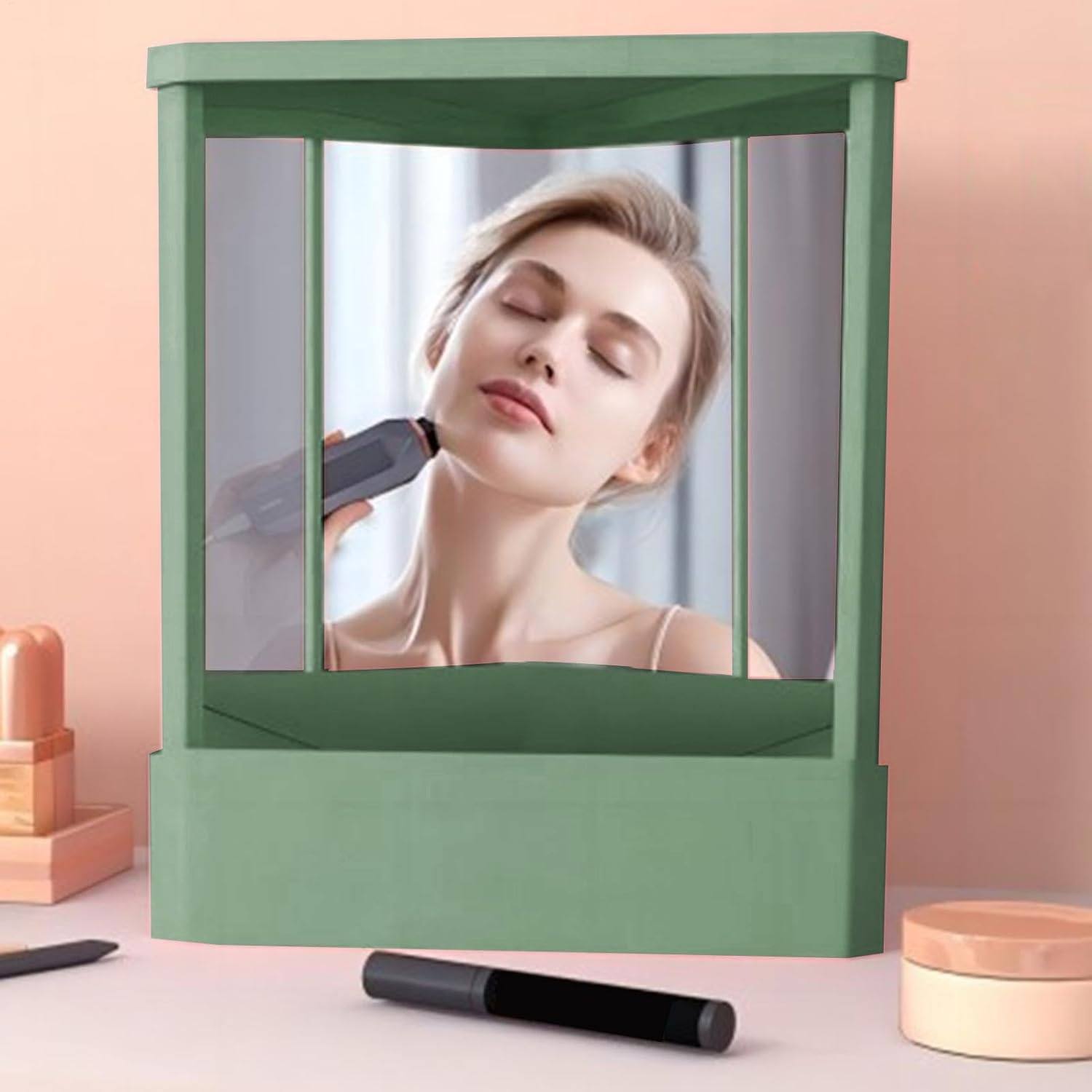 True Mirror Non Reversing - Non Reversing Mirror for Real Image | Real Reflection, Precision Real Image True Mirror Non Reverse for Makeup Vanity image number 6