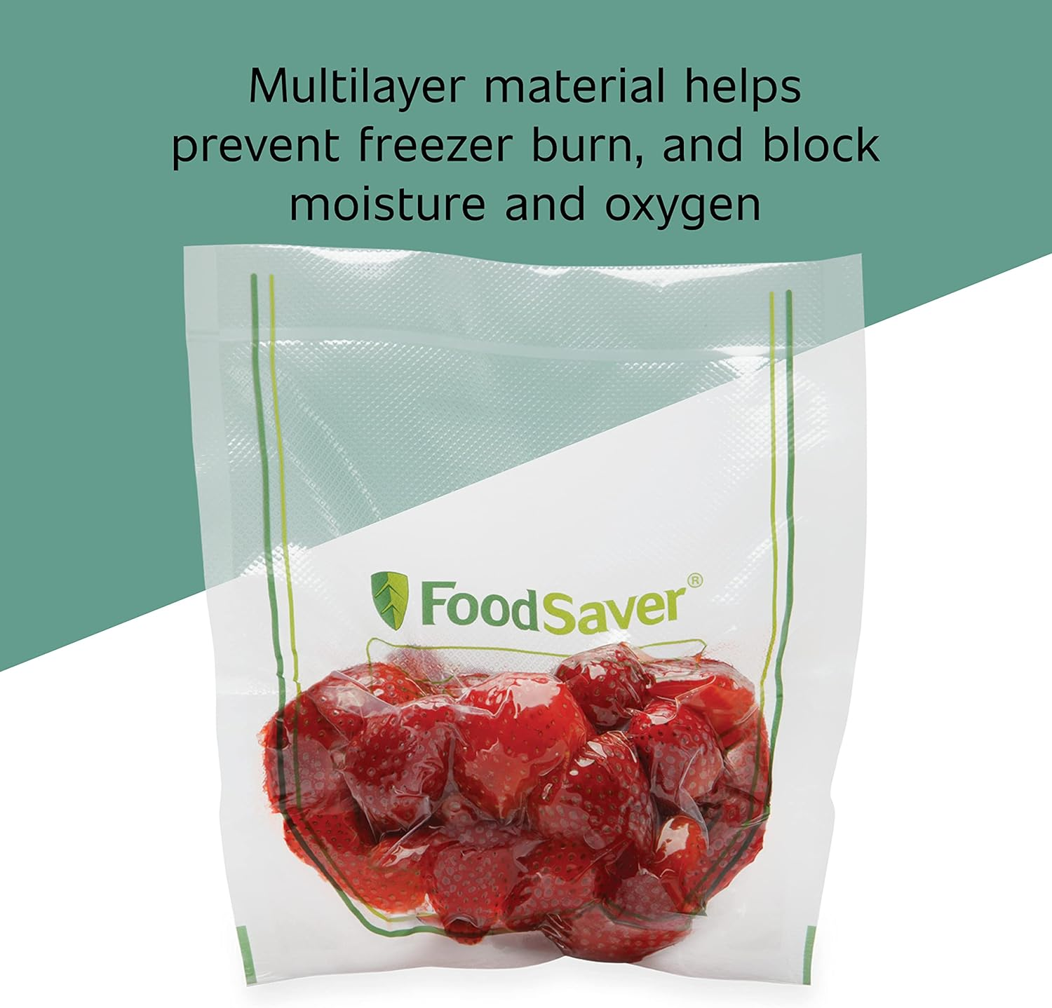 Foodsaver Easy Fill Vacuum Sealer Bags 3.78 L | Reusable, Commercial Grade Material, 10 Pack, Clear image number 5