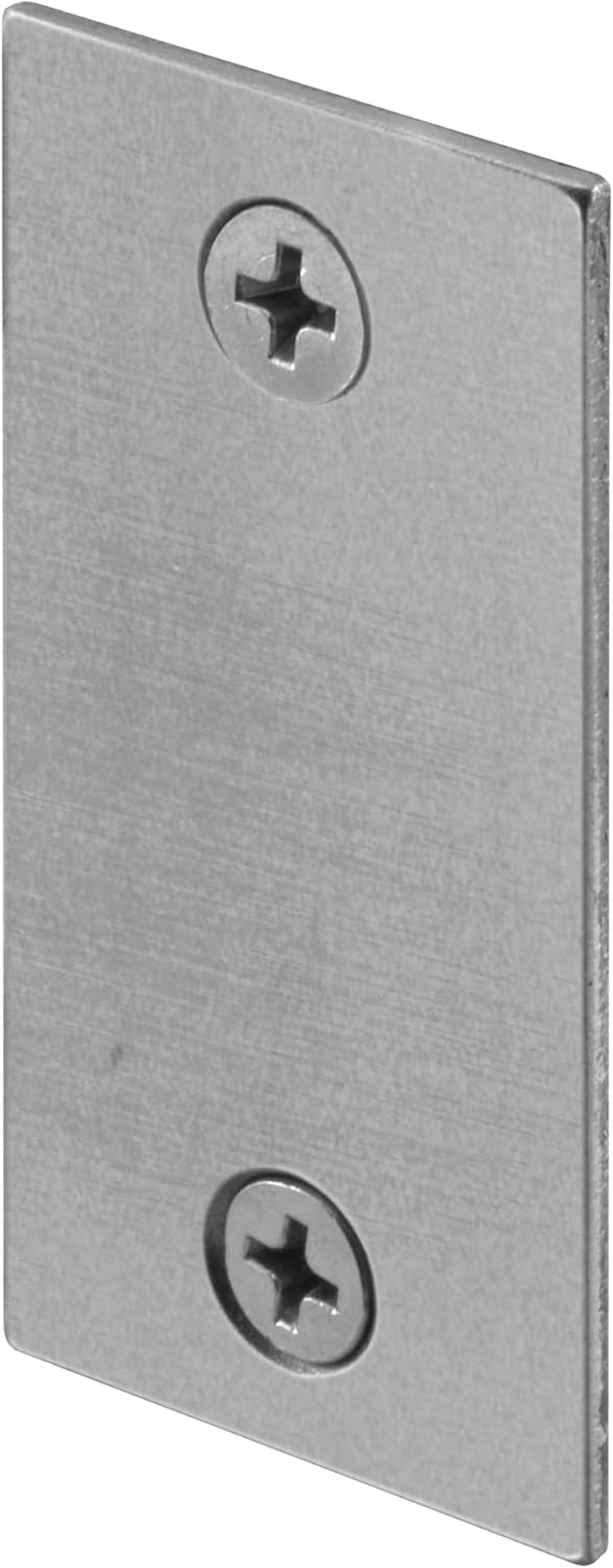 Defender Security U 9521 Steel Door Edge Hole Filler Plate, 1-1/8 In., Gray Finish (Single Pack) image number 2