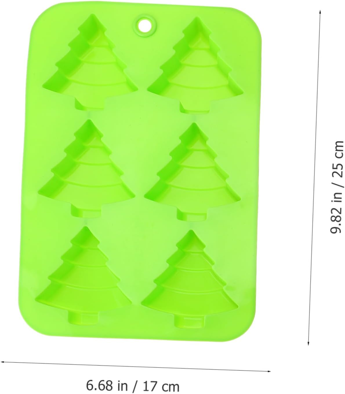 Baking Mould Set 2Pcs Christmas Tree Shape Fondant Mold Safe Silicone Material for Chocolates Cakes