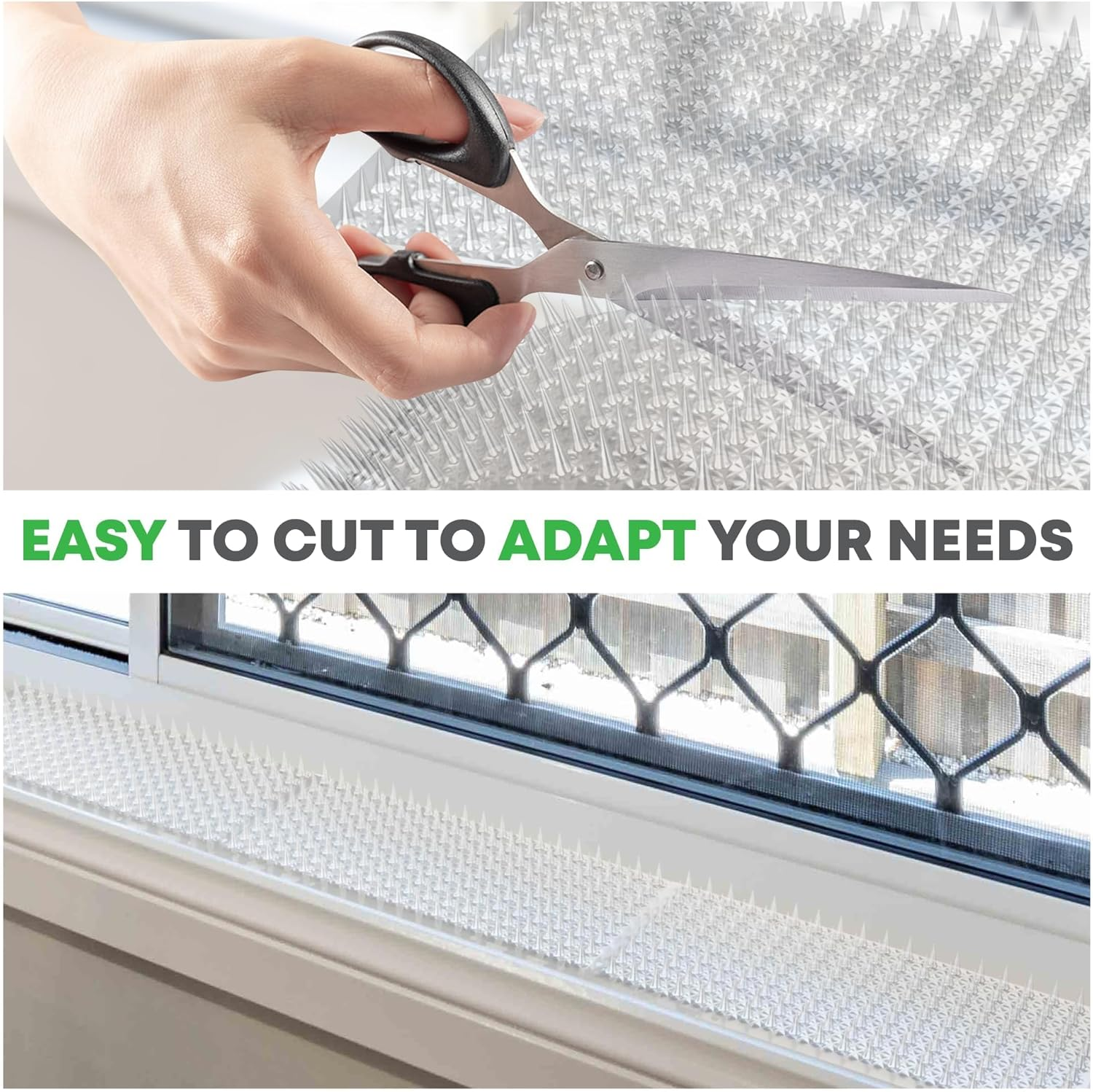 12 Pack Cat Deterrent Mats, 40X33Cm Pet Training Spiked Mat with 2.5Cm Spikes for Indoor Outdoor Use All Weather Animal Repellent for Cats and Pests