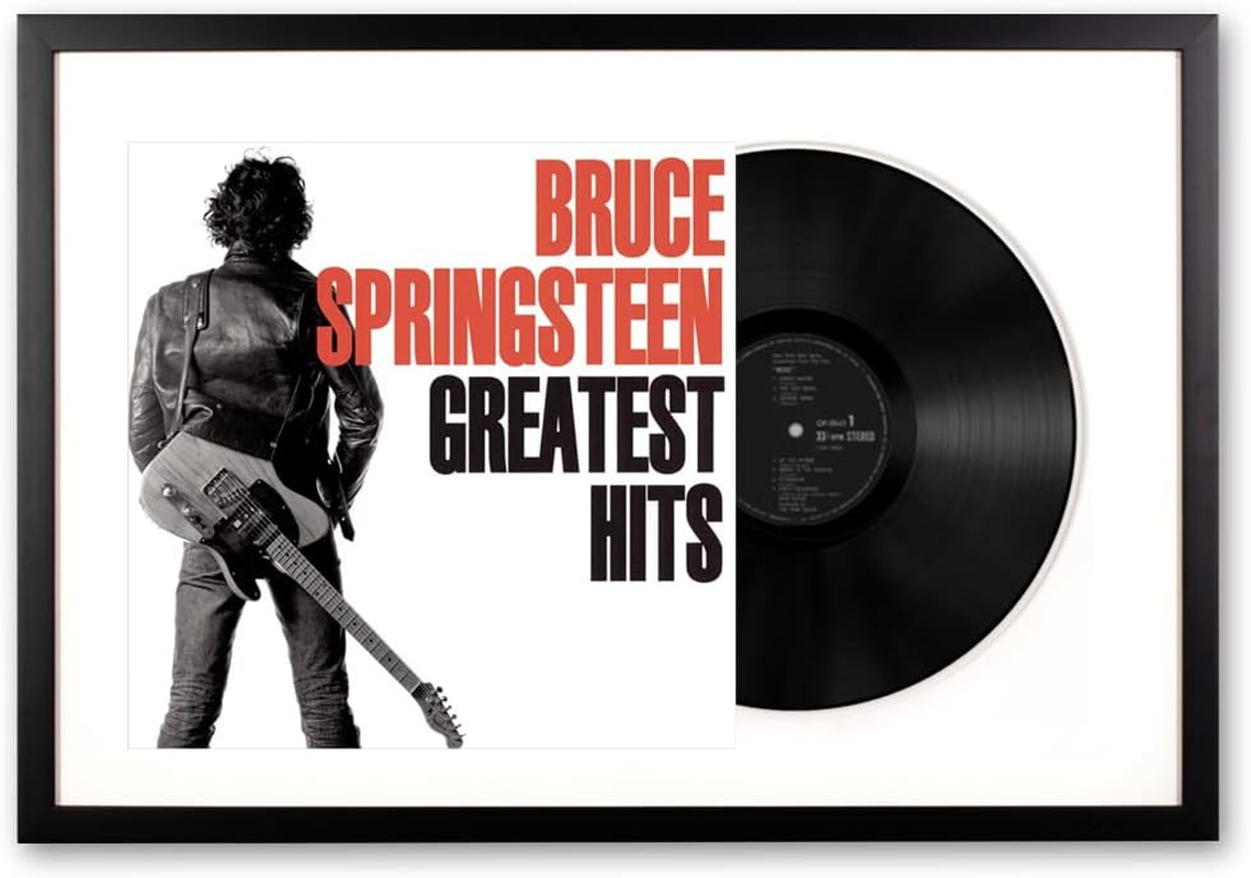Vinyl Art Bruce Springsteen Greatest Hits Memorabilia Framed