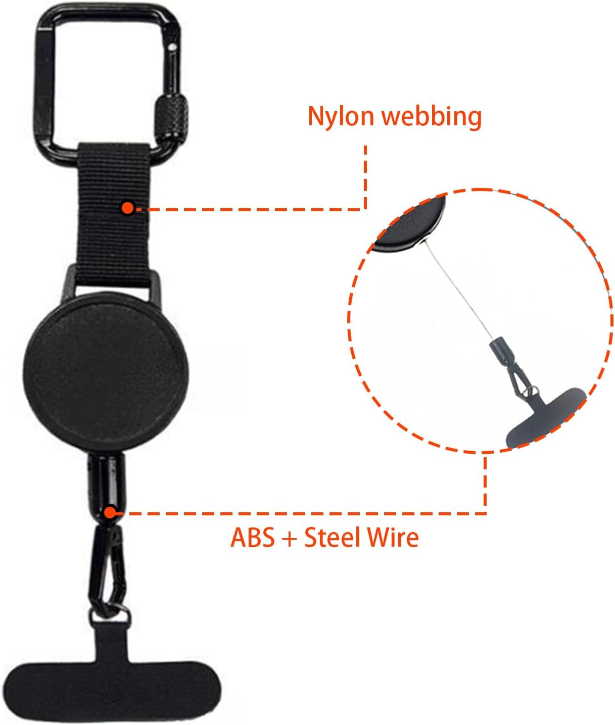 Xolixorium Phone Wrist Strap，Anti Theft Phone Strap、Adjustable Universal Premium Mobile Phone Lanyard with Keychain Attachment Security Tether for Phone Protection