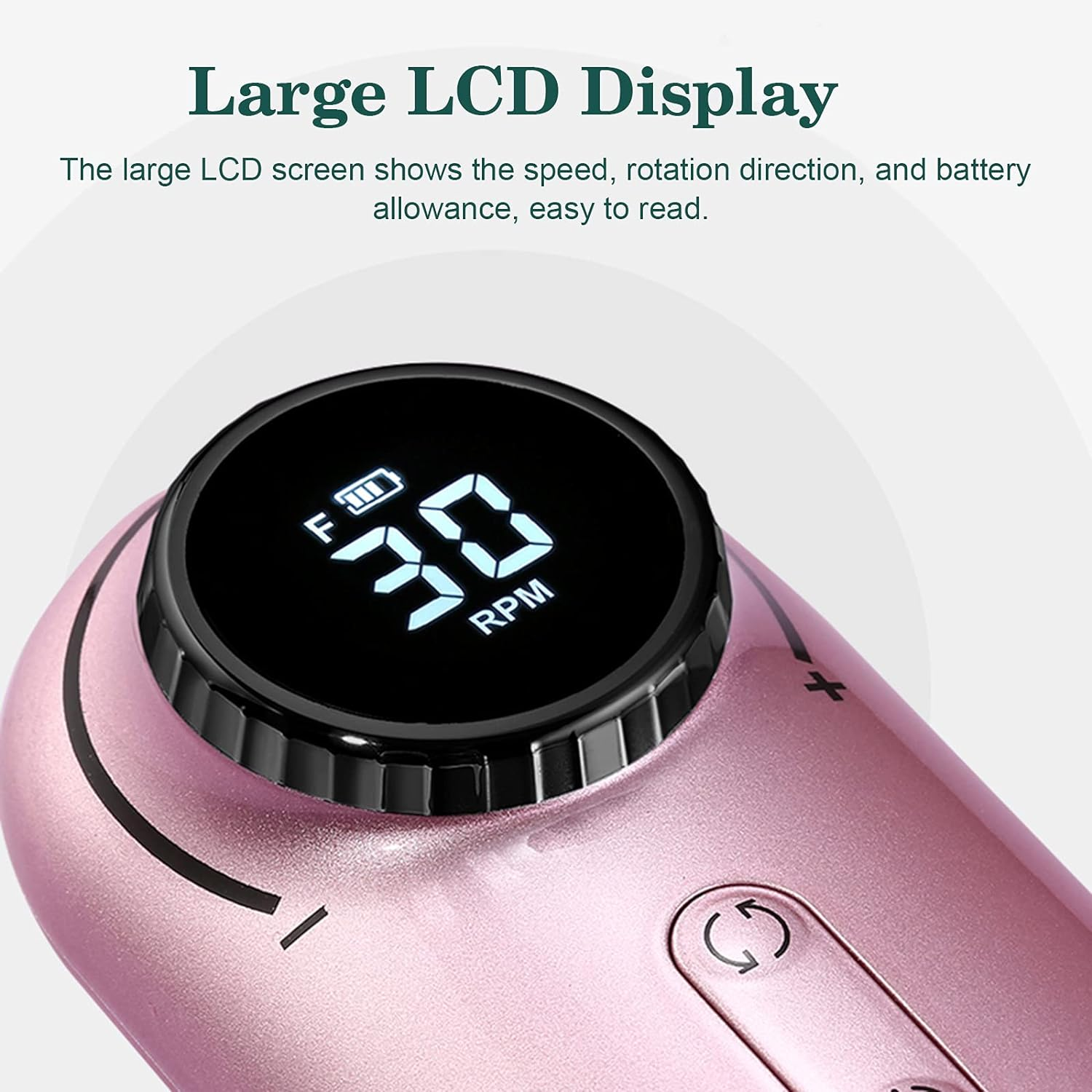 Electric Nail Drill Polish Kit Nail Drill Machine Kit 30000RPM Nail Drill Pen Nail File Manicure Pedicure Tool 6 Drill Bits Sanding Bands for Home Salon Use image number 1