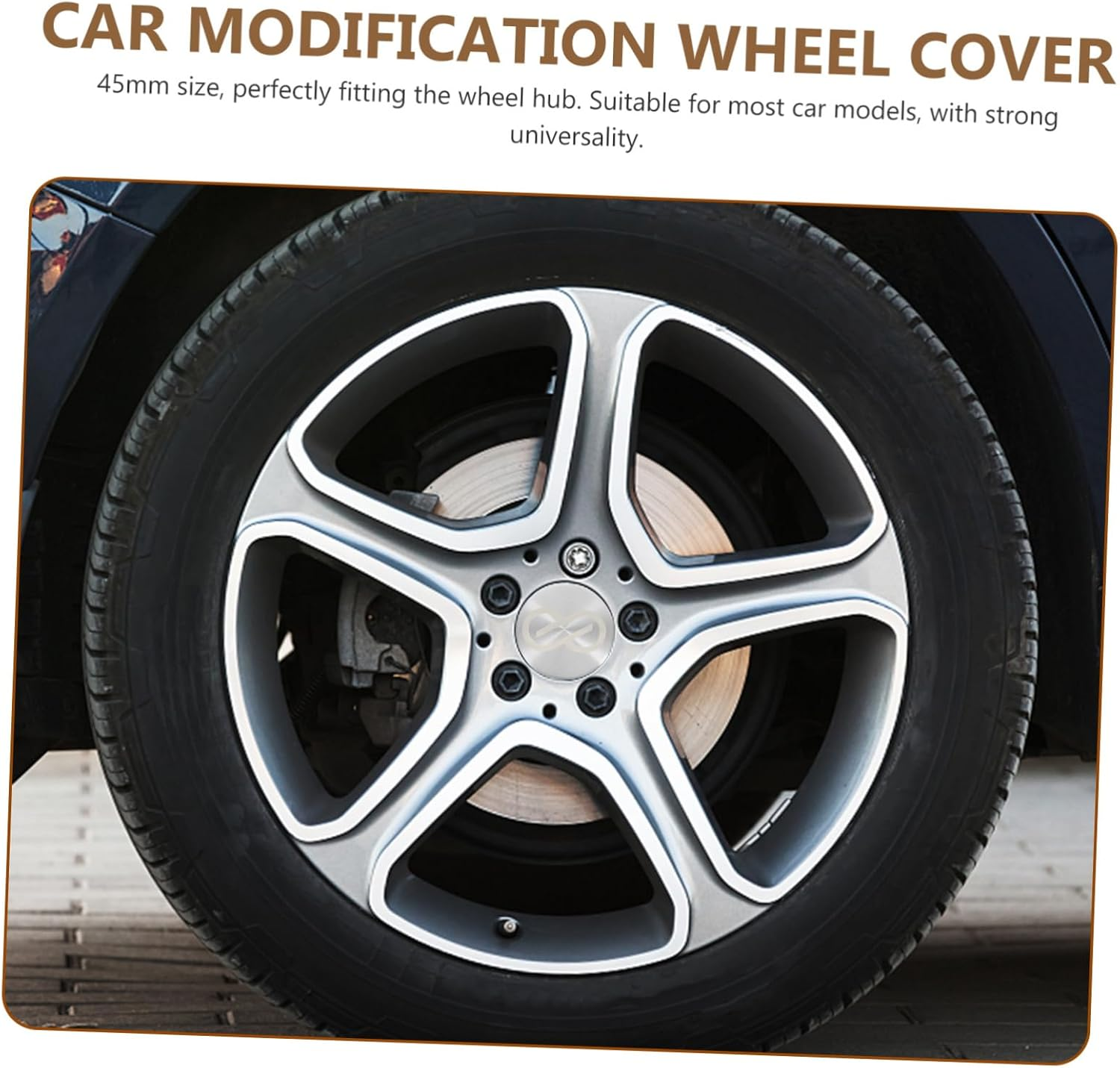 ERINGOGO Aluminum Auto Rim Tire Hubcaps 45Mm Car Wheel Universal Fitment Car Wheel Center Covers image number 5