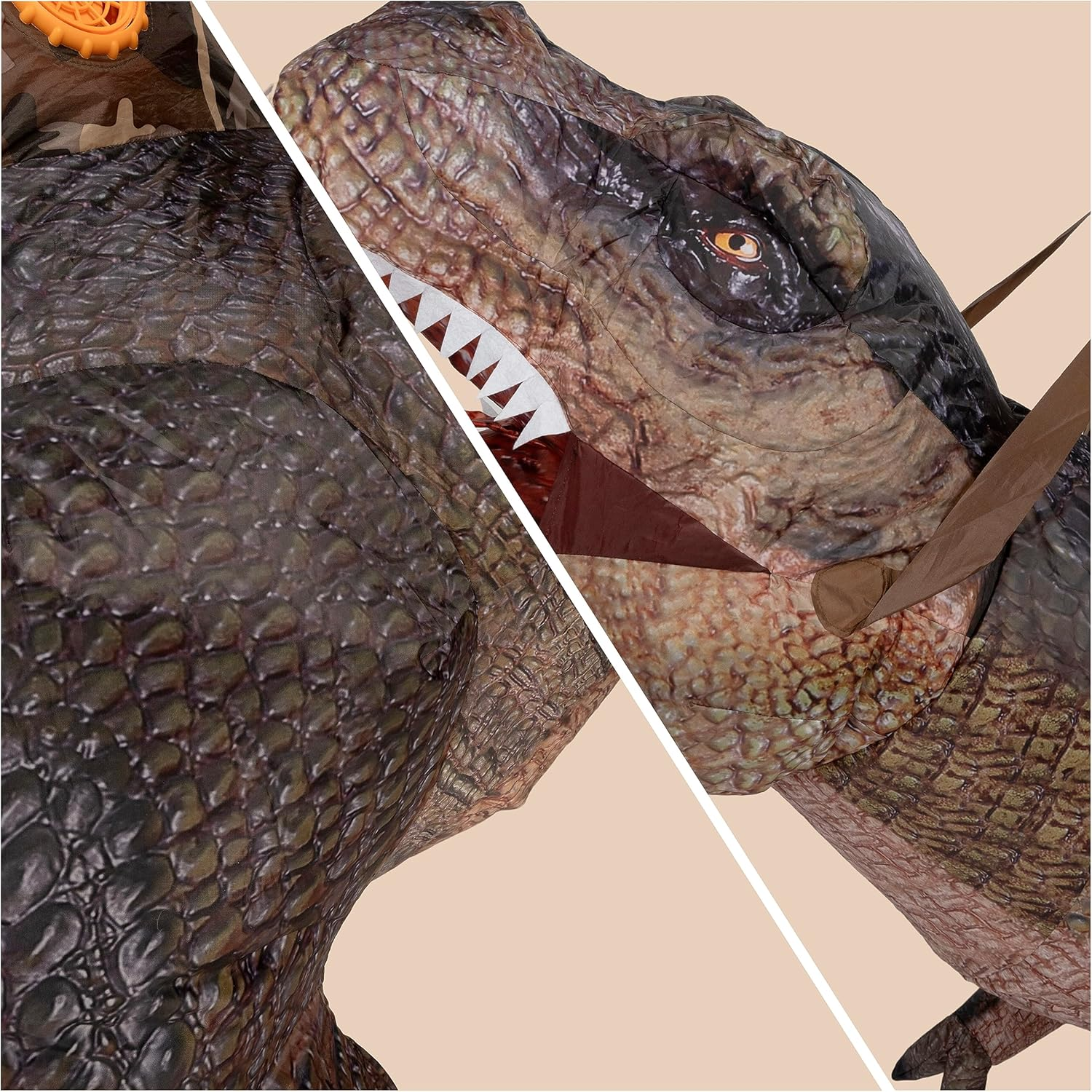 Spooktacular Creations Halloween Inflatable Costume,Dinosaur Ride-On T-Rex Blow up for Dressup image number 5