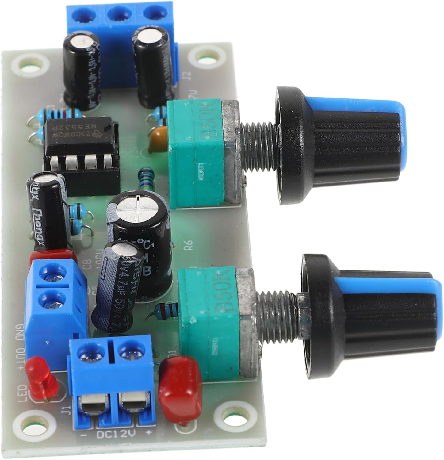 Uonlytech Low Bass Amplifier Board Preamp Module for DIY Speakers 10-24V Single Power Supply Subwoofer Low Pass Filter Audio Component for Home Theater Electronics Random Color image number 6