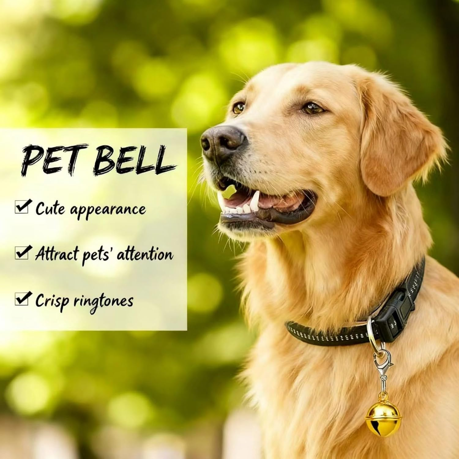 12 Packs Dog Cat Bell for Collar with Loud Crisp Sound, Metal Jingle Bells with Lobster Clasps, Chrome Plated Colourful Pet Collar Charms for Tracking, Keychain Decor (Random Colors) image number 6