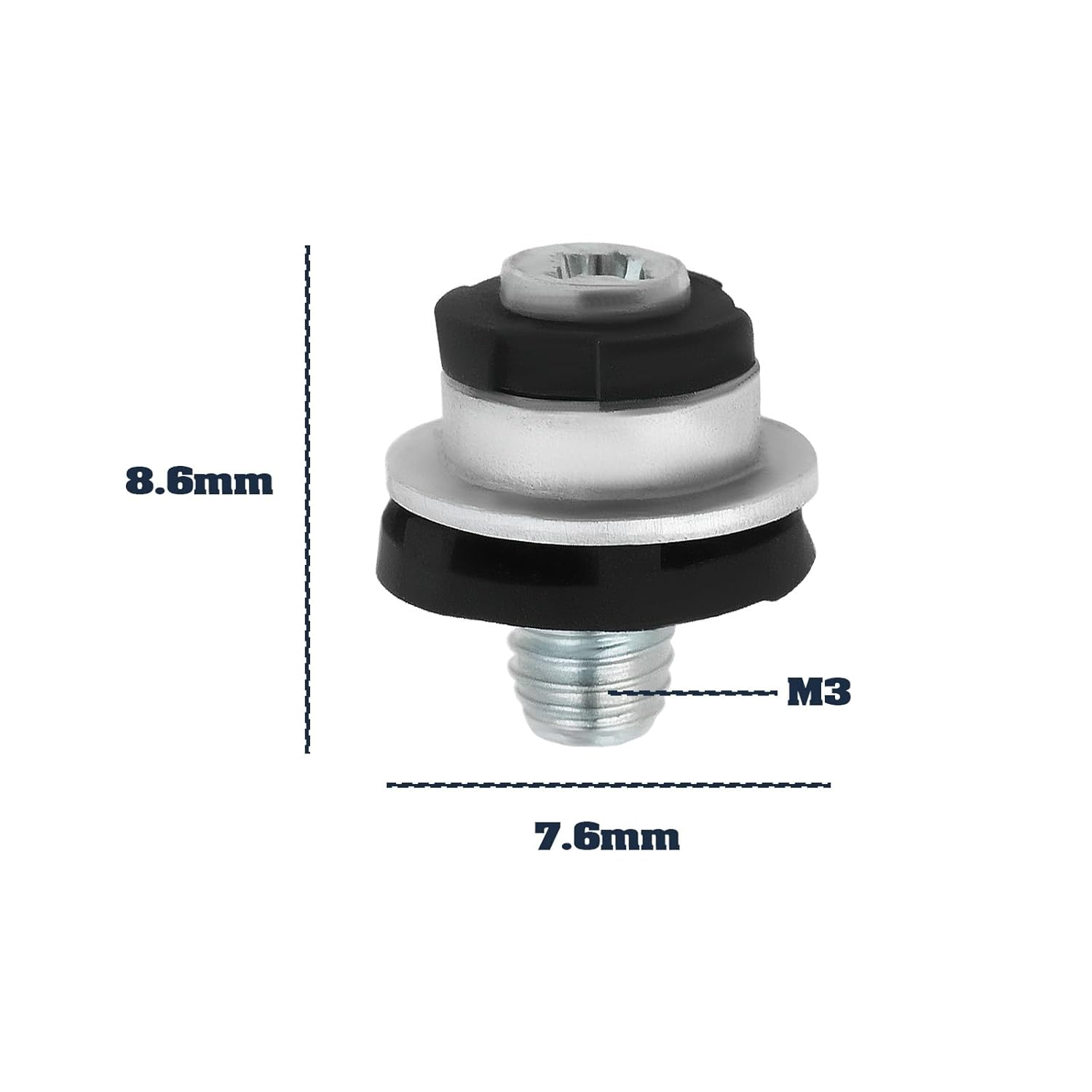 LT Easiyl 10PCS Hard Drive Mounting Screws 8.6X7.6Mm M3 Hard Drive Screws 511945-005 Compatible with HP 2.5Inch HDD/SSD G3 G4 G5 G6 Mini PC G2 G3 AIO PC