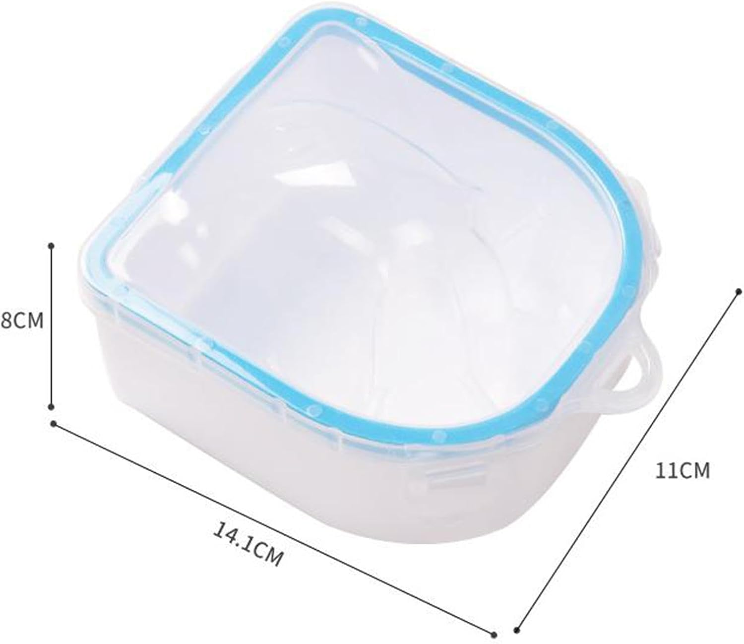 Harayaa Nail Soaking Bowl, Remove Wash Soaker Tray Durable Nail Art Tool Gel Polish Dip Powder Remover for Hands Nails image number 4