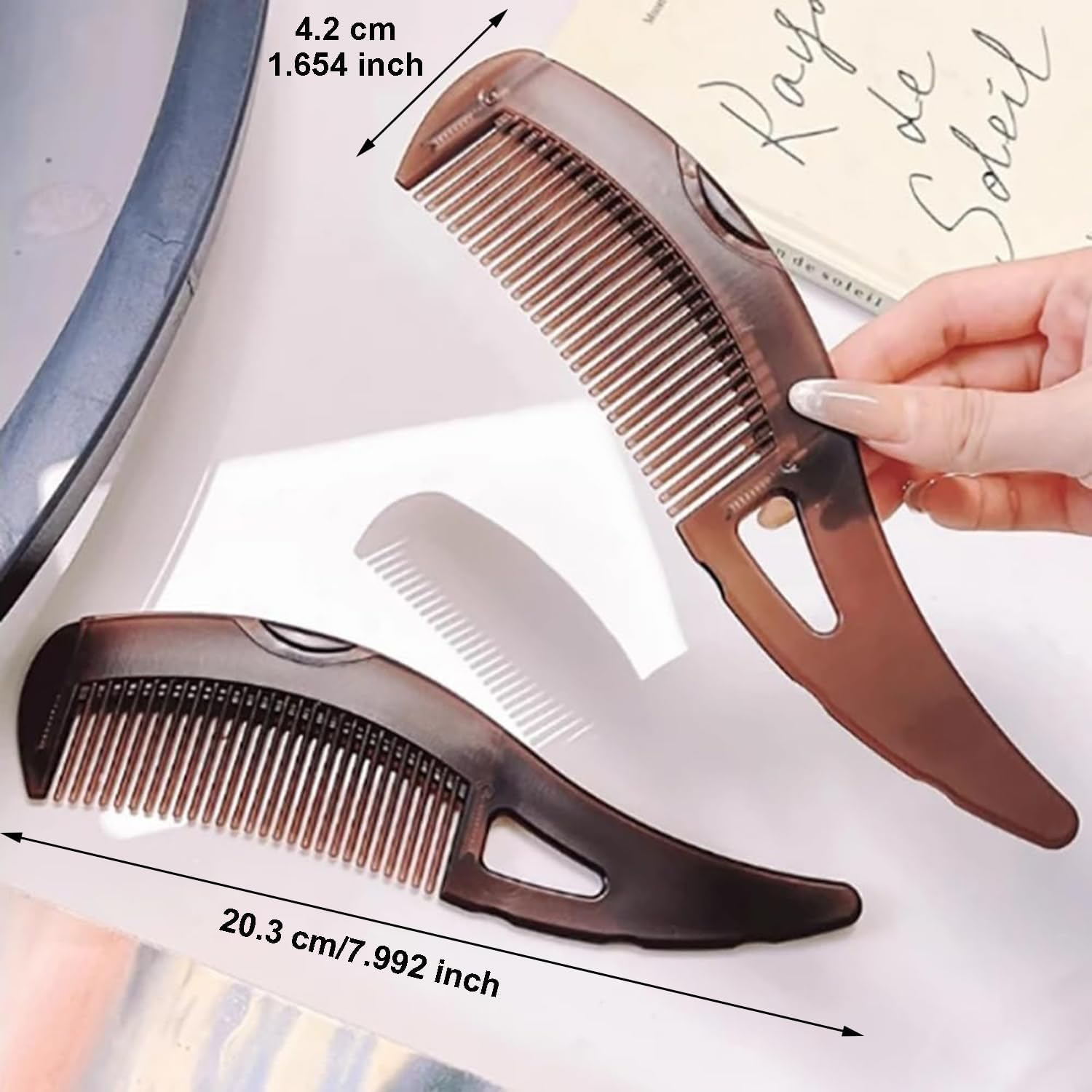 Taicols Energy Massage Comb Hair Dressing Comb Healthier Scalp and Better Hair Quality Removal of Dandruff and Dirt for Women Men Curly Wavy Barber Scalp Comb for Dandruff Removal