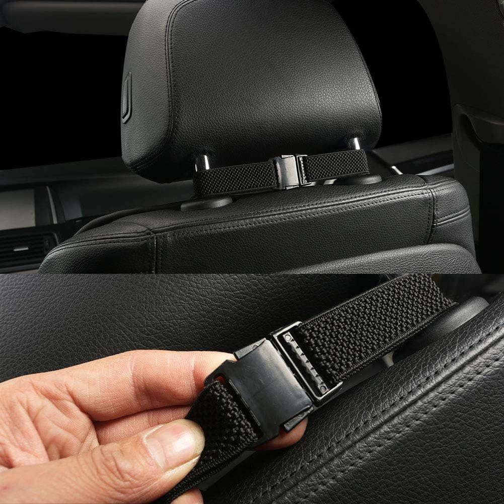 Black Panther Car Seat Cover, Luxury Car Seat Protector,Universal Anti-Slip Driver Seat Cover with Backrest, Diamond Pattern Embroidery (1Piece,Black) - 1Piece-Black image number 2