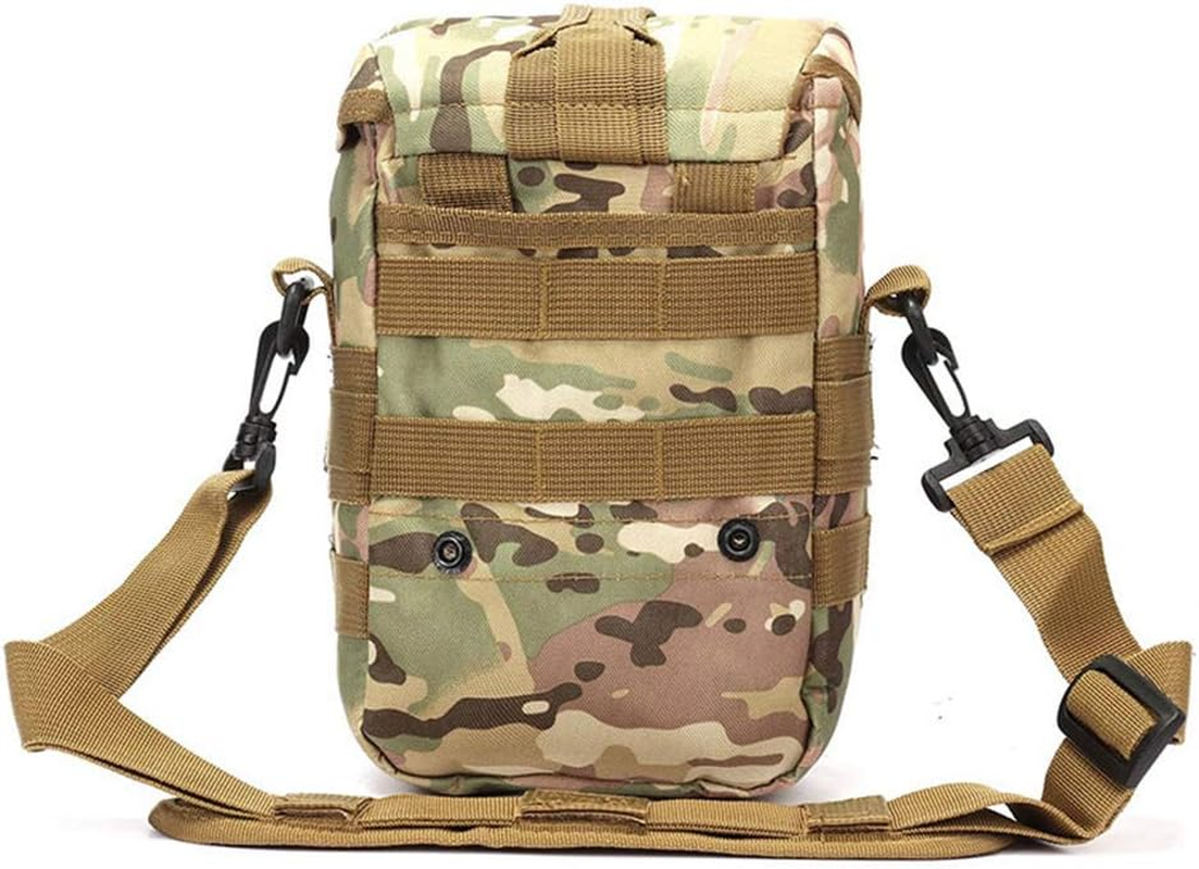 Outdoor Sports Hiking Sling Pack Camouflage Tactical Shoulder Small Camera Gear Bag - Green image number 2