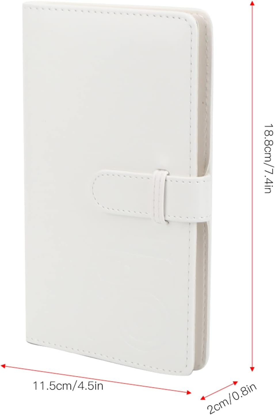 Jectse Mini Photo Album, 3 Inch 96 Pockets Small Album Photocard ID Holder, Portable Kpop Holder Book Cute for Camera (White)