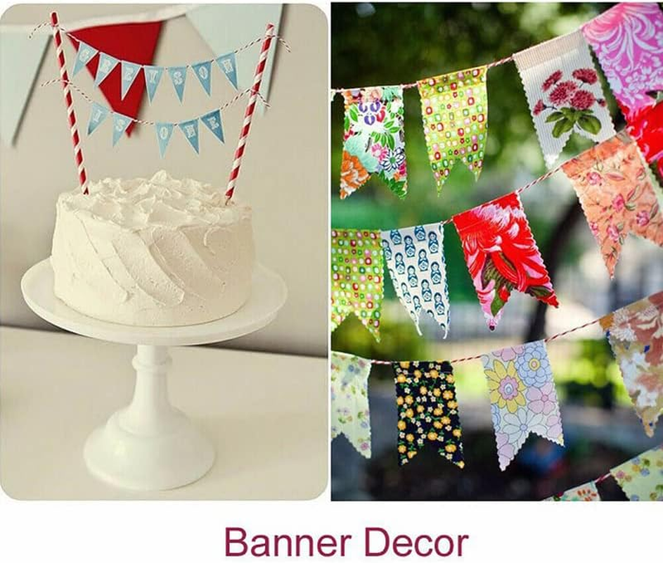 AIMALL 1Mm*100M Bakers Christmas Cotton Cord Bundle Wrapping Craft Twine Gifts String，Dual-Color Cotton Cord for Christmas, Crafts, and Gift Wrapping - White+Gold image number 2