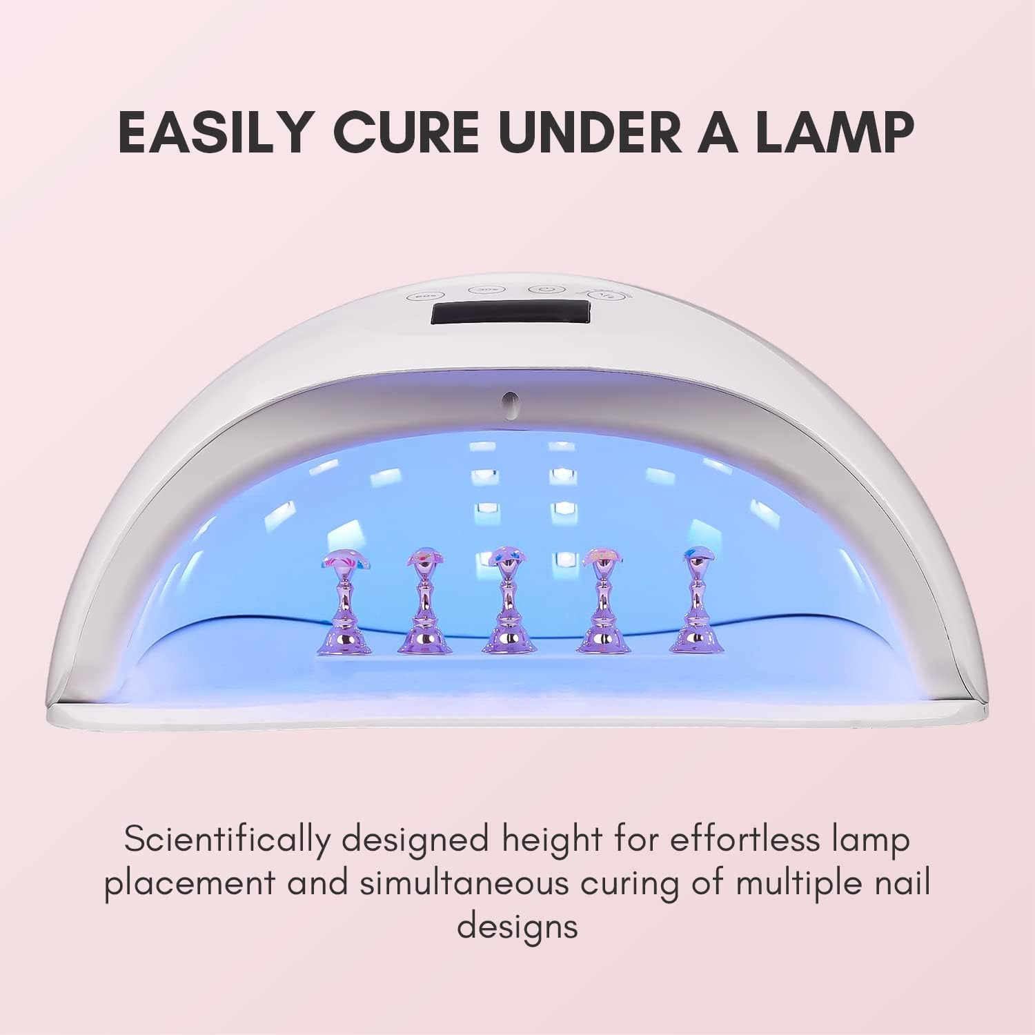 Makartt Nail Stand for Nails Art Display Practice Nail Holder for Painting Nails Stand for False Nail Press on Designs Magnetic Fake Nail Holder with 1M Double-Sided Tape for Home DIY Salon Supplies - White+Black image number 3