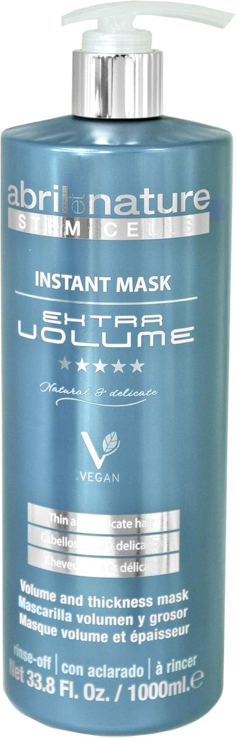 Abril Et Nature Age Reset, Professional Hairdressing Salon Hair Mask for Fine Hair, 100% Vegan, Thickens Hair Fibre and Volume Effect, 200 Ml image number 5