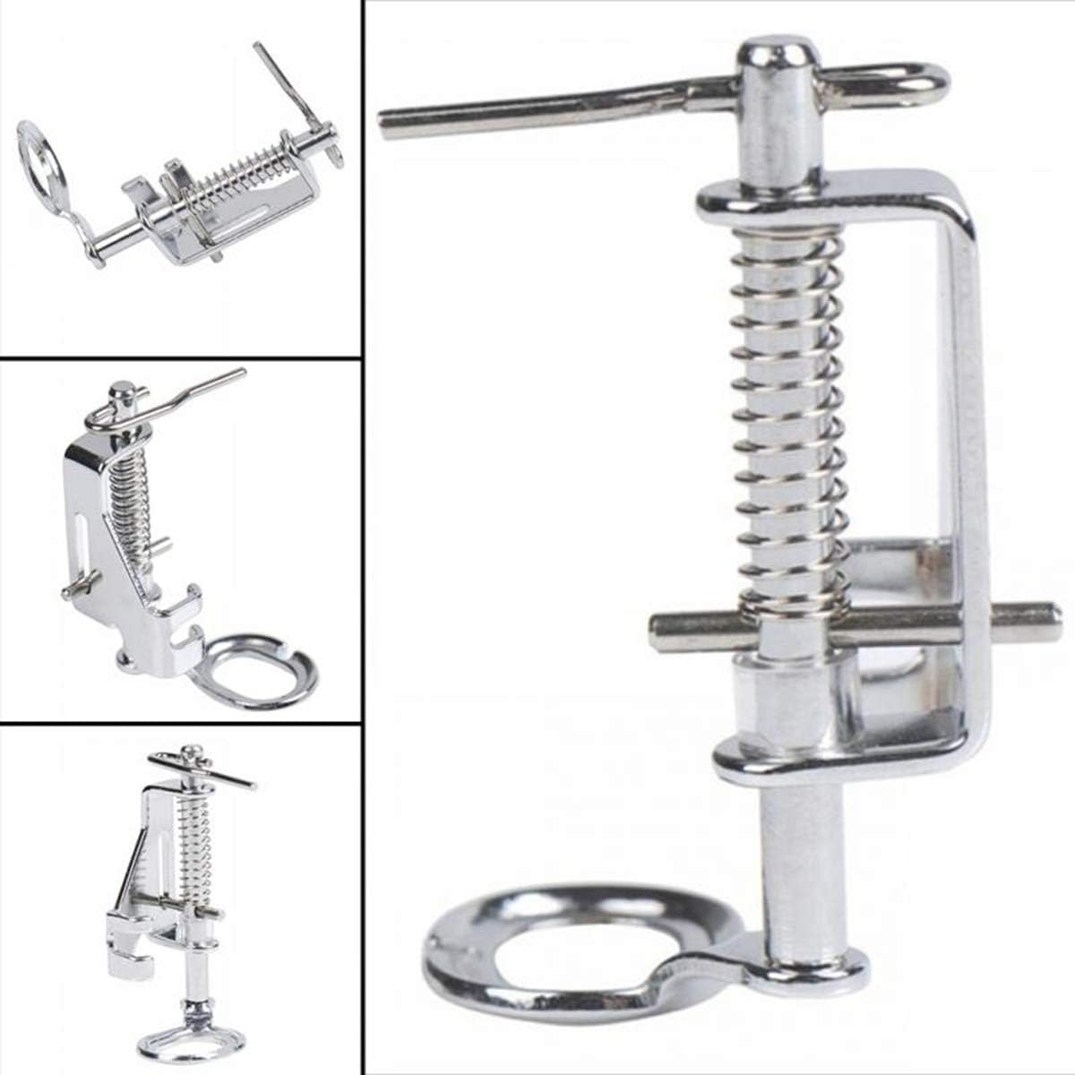 3Pcs Large Metal Darning/Free Motion Sewing Machine Presser Foot for All Low Shank Brother Singer Babylock Janome and More Sewing Machines - Include Close Toe, Open Toe and Quilting Foot image number 4