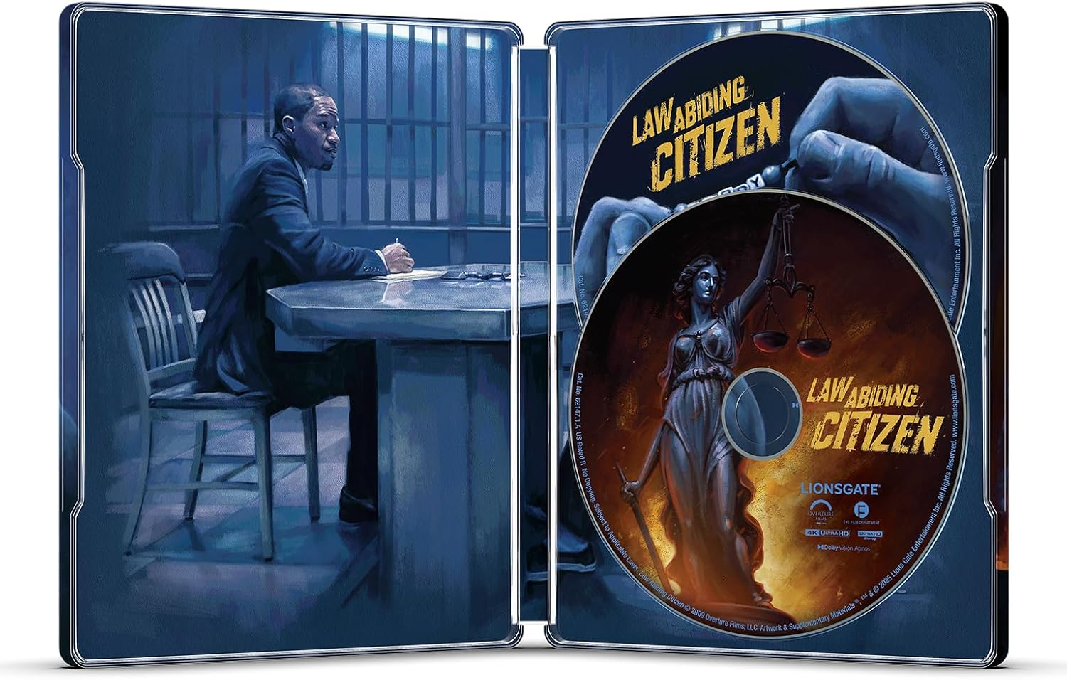 Law Abiding Citizen 4K + Bluray + Digital Amazon Exclusive Steelbook [Blu-Ray] image number 3
