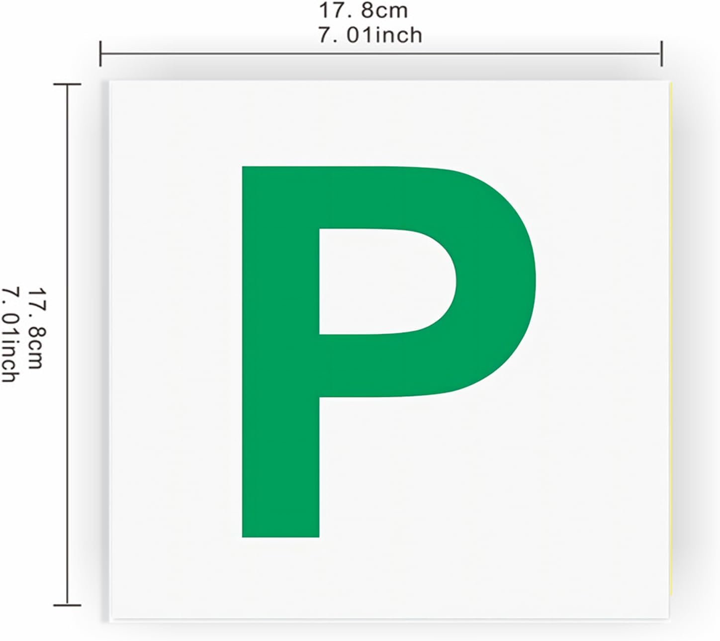 Magnetic Learner Driver Plates, 2 Pack Fully Magnetic Car Green P Plates， Learning Learner Driver Magnetic Plates Green P image number 6