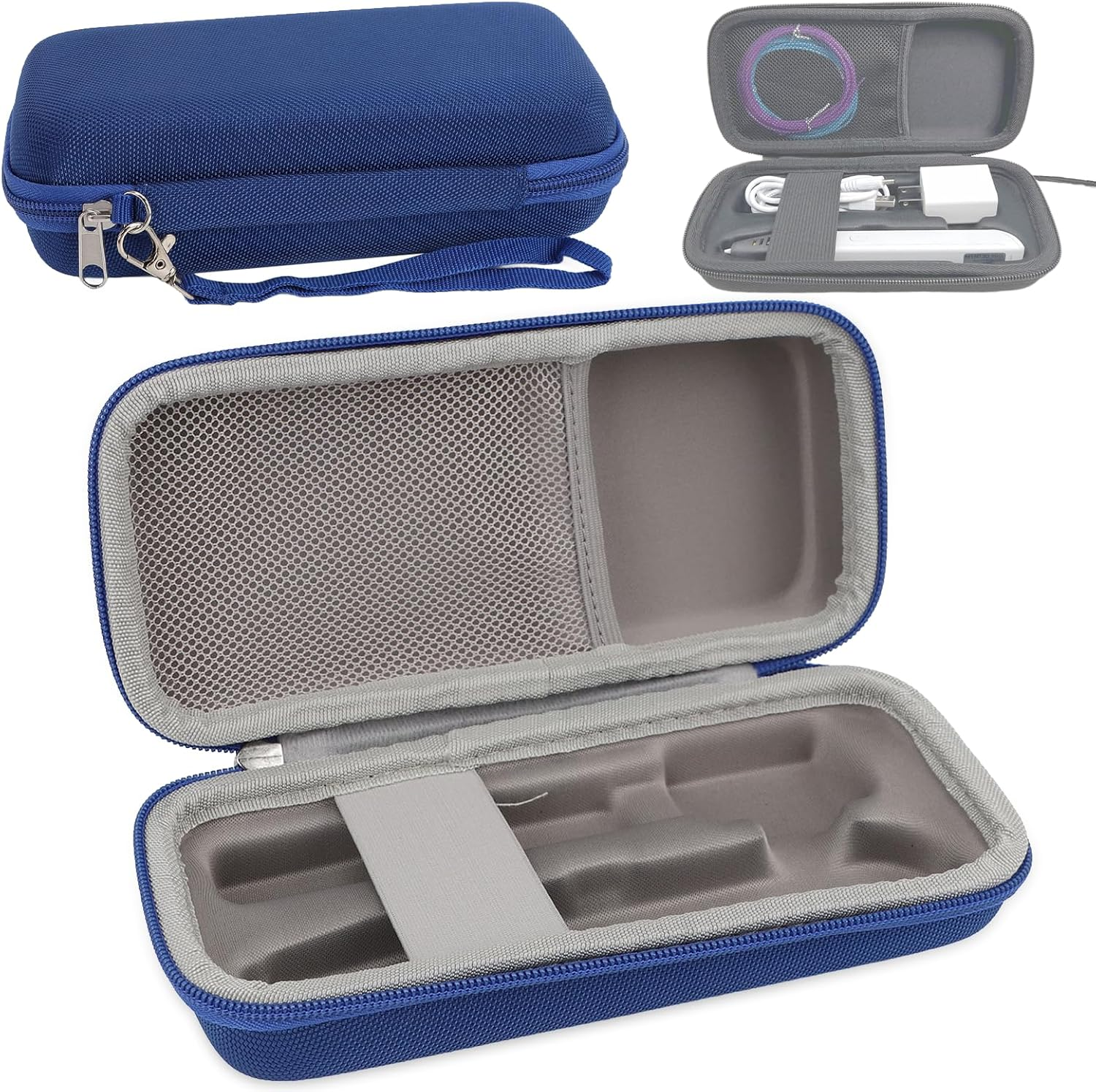 3D Pen Carrying Case for SCRIB3D, for Mynt3D Super, for Mynt3D Professional, for Mynt3D Pro 3D Print Pens, EVA Hard Carrying Case with Elastic Band (Blue)