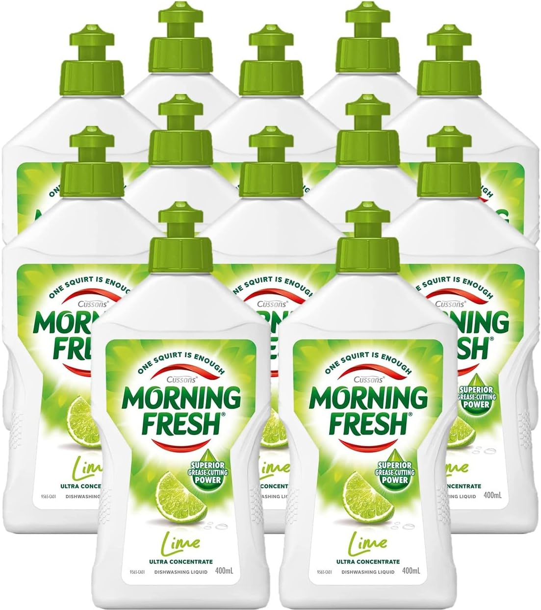 Morning Fresh Lime Ultra Concentrate Dishwashing Liquid 400 Ml (Pack of 12) image number 5