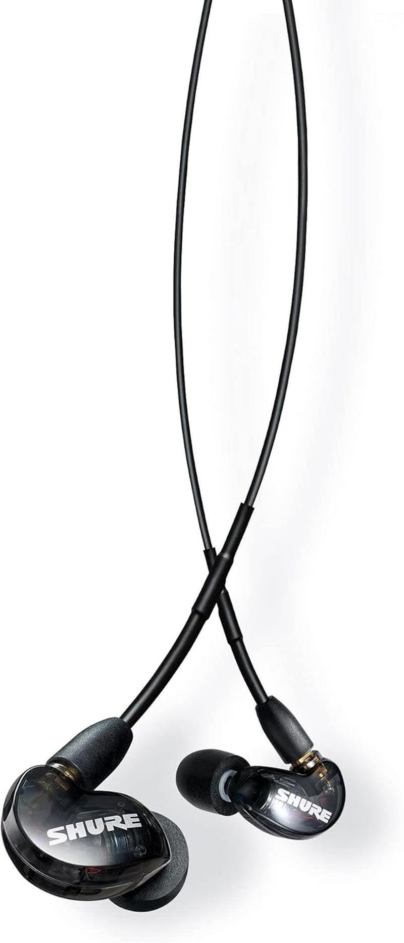 Shure SE215 PRO Wired Earbuds - Professional Sound Isolating Earphones, Clear Sound & Deep Bass, Single Dynamic Microdriver, Secure Fit in Ear Monitor, plus Carrying Case & Fit Kit - Blue (SE215SPE)