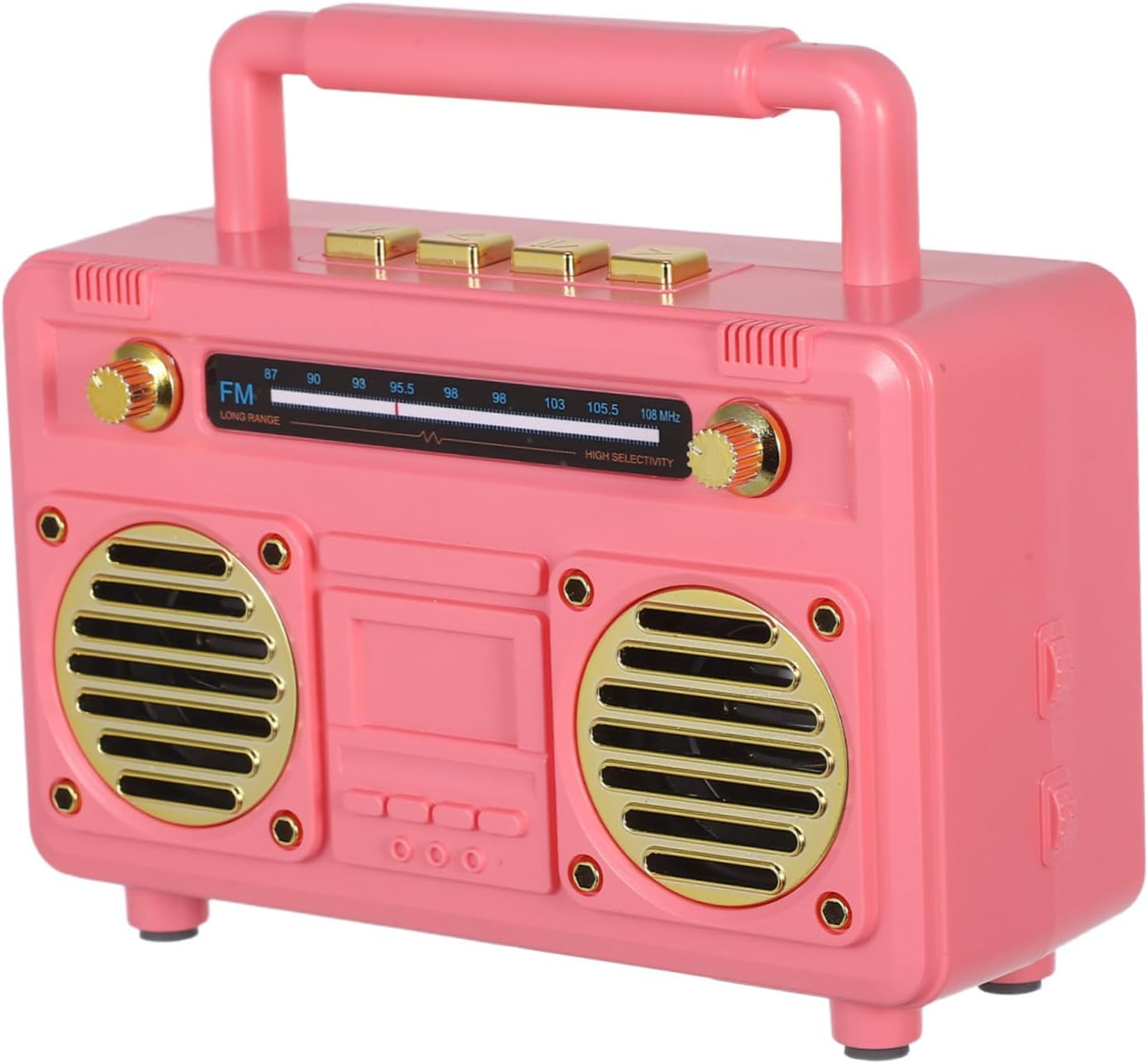 UTHCLO Vintage Mini Wireless Speaker Retro Portable Radio with Long Battery Life Compact Subwoofer for Outdoor Camping Travel Beach and Cheerleading Events image number 5