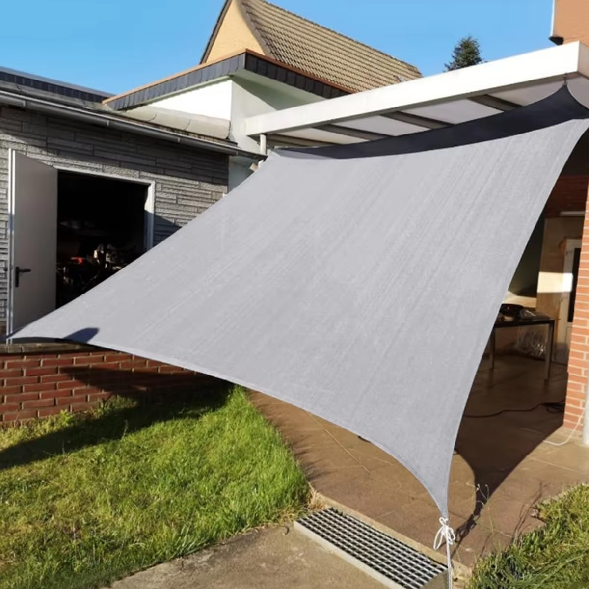 AIMALL Outdoor Waterproof Sunshade Sail, Uv-Proof Oxford Cloth Garden Tent for Swimming Pools, Uv-Protection Sunshade Sail in Quadrilateral & Triangle Shapes image number 5