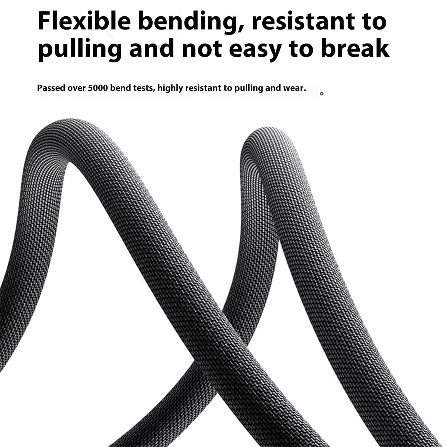 AMITOME 120W Coiled USB a to USB C Carplay Cable,2M Braided Mfi Certified Fast Charging Retractable Cord Compatible with Iphone 17 16 15 Pro/Max/Plus,Ipad,Macbook,Samsung,Google,Switch-Black image number 5