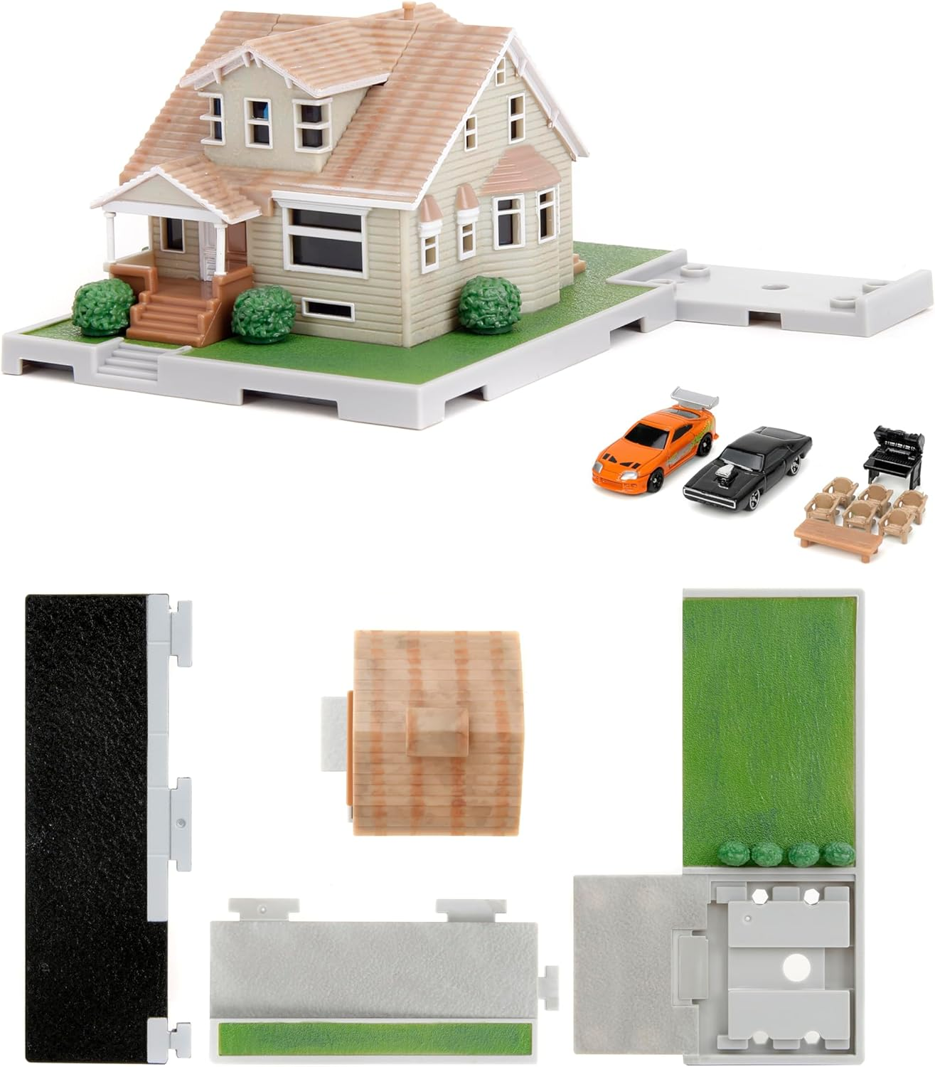 Jada 1:24 Scale Fast & Furious Nano Dom Toretto'S House Display Diorama with 2 Cars image number 6