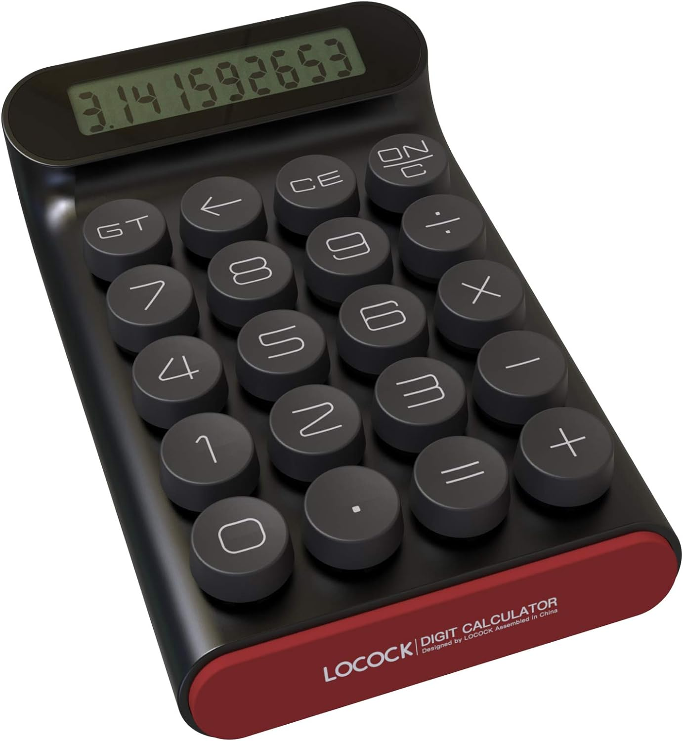 Mechanical Switch Calculator,Handheld for Daily and Basic Office,10 Digit Large LCD Display (Black) image number 5