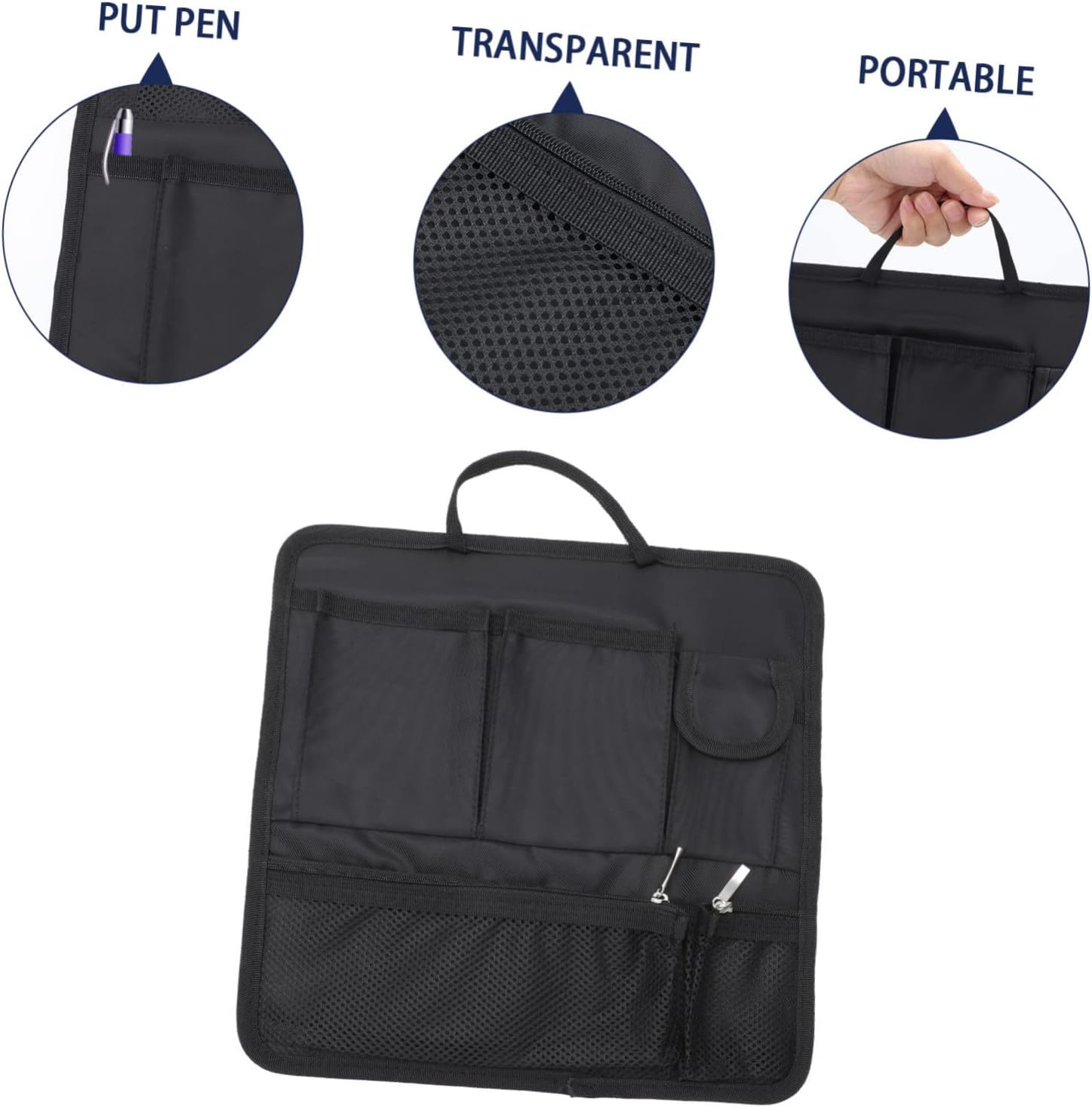 CATIEBYE 2 Pcs Large Capacity Storage Bag Travel Packing Organiser Portable Toiletry Bag for Women Multi-Pocketed Organise Cosmetics Keys Wallet image number 1