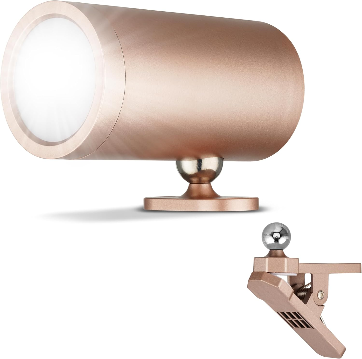 REV LED Wall Light with Battery and Motion Sensor, 180 Lm, Wireless, Dimmable, 360&deg; Rotatable, Path Light to Take with You - Ideal for Camping, Garage & Basement, IP54, Copper image number 1