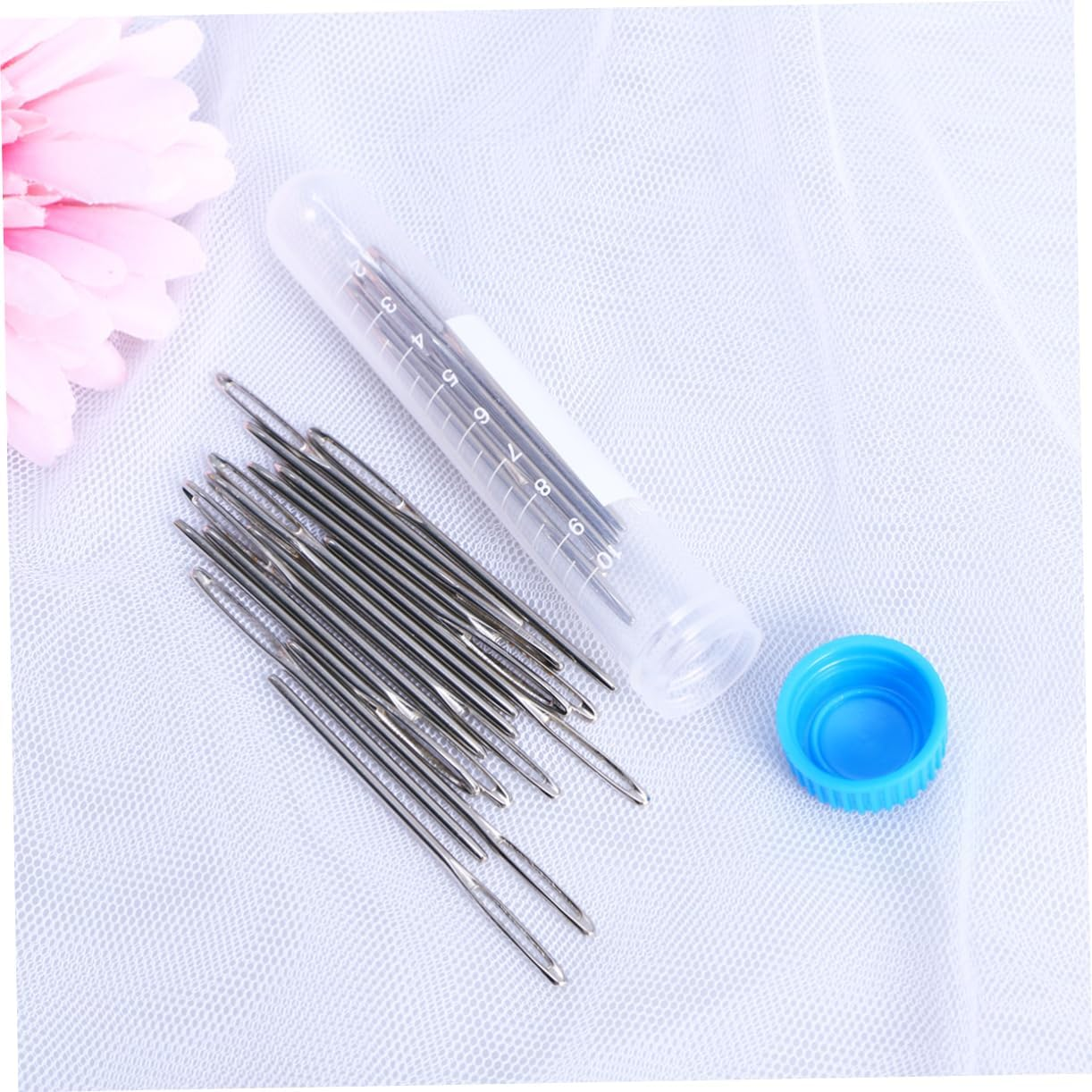 COHEALI Stainless Steel Cross Stitch Needle Set - 20 Large Eye Blunt Needles for Easy Stitching and Embroidery Perfect for Yarn and Knitting image number 2