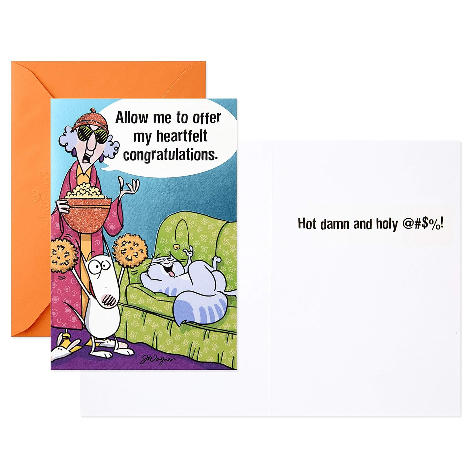 Hallmark Shoebox Maxine All Occasions Card Assortment (6 Cards with Envelopes), Model:1599Rzg1001 - Pop Up Assortment, 5 Cards With Envelopes image number 4