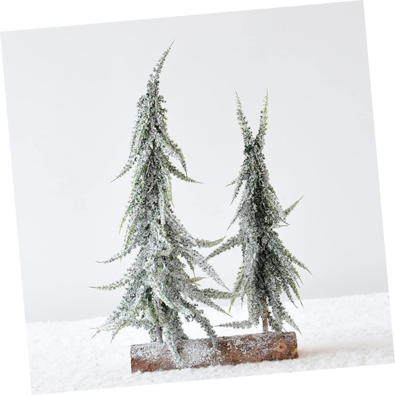Mini Christmas Tree Snowing Tree Ornament Desktop Christmas Accessory for Home Office Tabletop Display image number 3