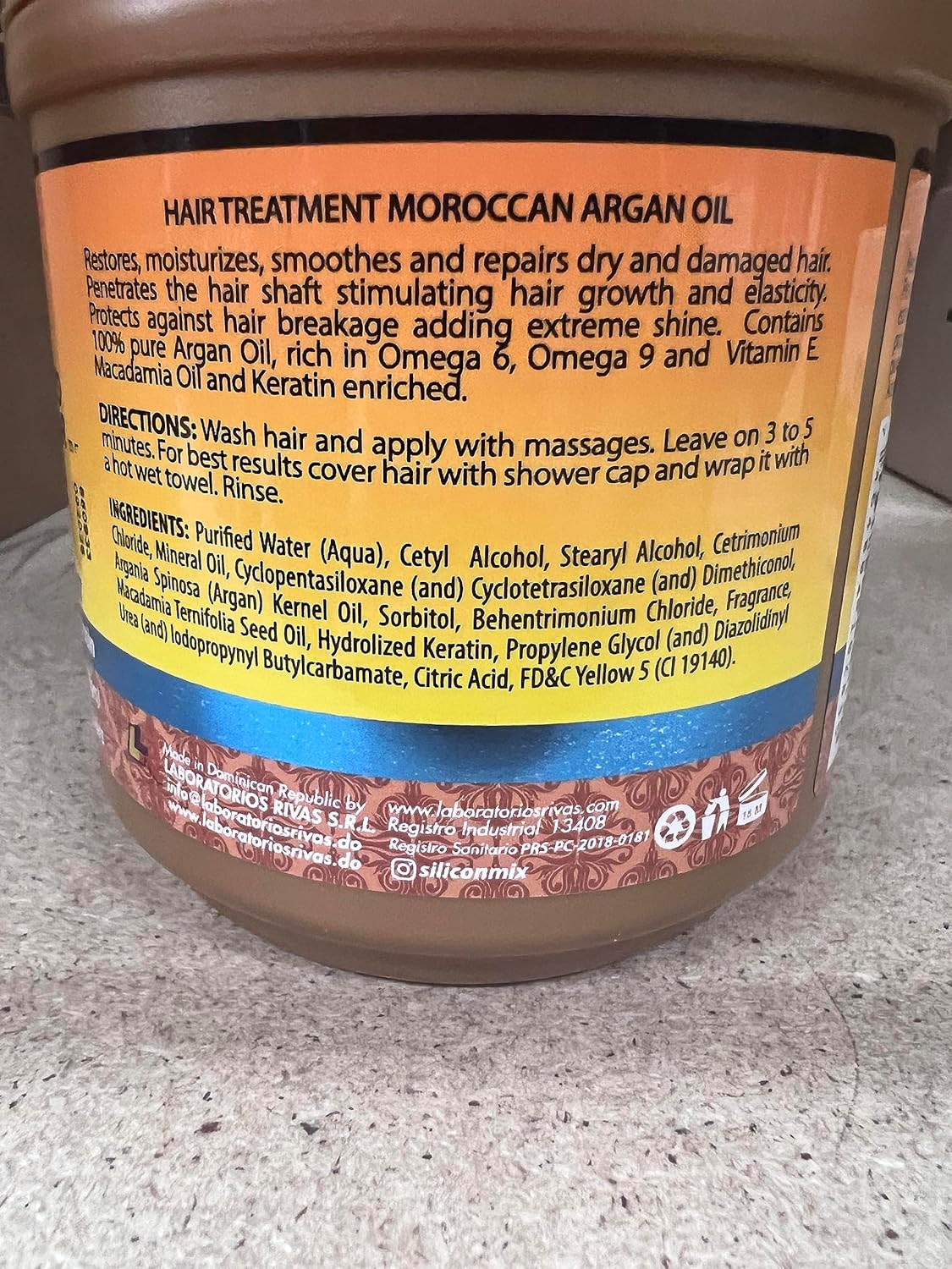 Silicon Mix Moroccan Argan Oil Hair Treatment 470Ml"Pack of 5.1Cm