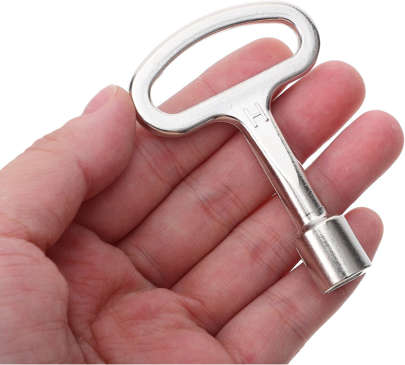 Compact Gas Valve Key Wrench for Valves Zinc Alloy Utility Tool for Gas Meters Water Meters Radiators Portable Heavy-Duty Socket Spanners