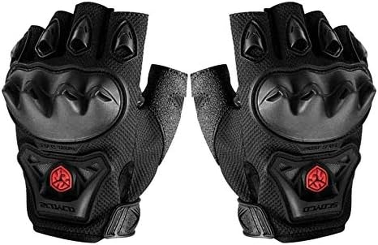 Motorbike Fingerless Gloves Summer Motorcycle Halffinger Cycling Bike MTB MC29D image number 1