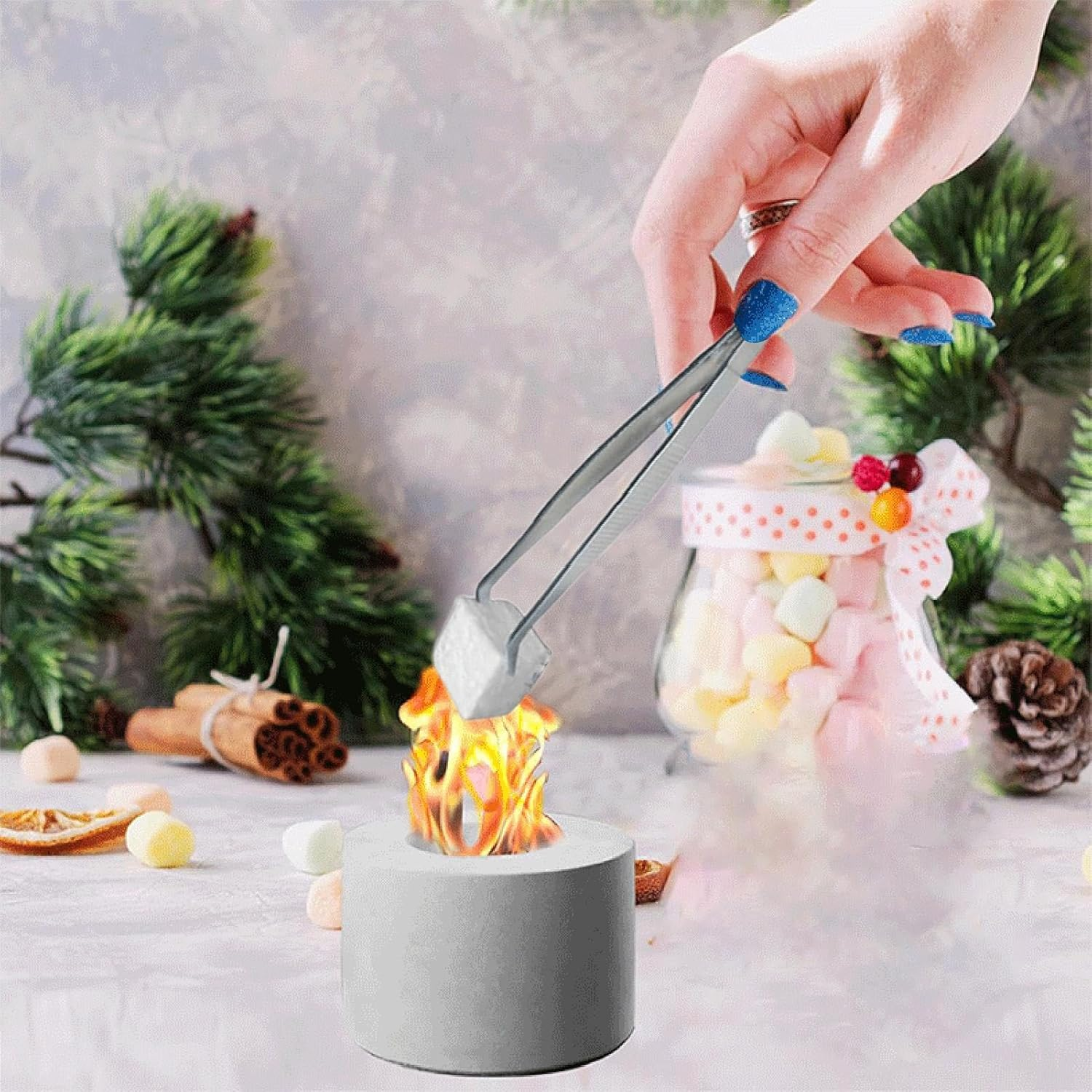 96Pcs Ceramic Wool Sponge, Ceramic Wool for Bioethanol Bioethanol Burner Wools Bioethanols Fireplace Firebox Safety Extend Fire Life, for Bioethanols Fireplace Table Top Ethanol Burner image number 4