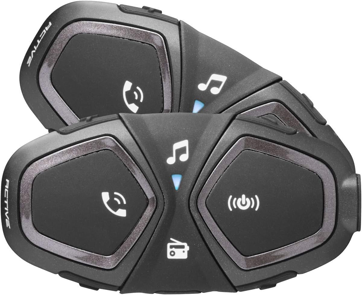 INTERPHONE Active HD Dual Intercom for Motorcycle Helmet High Playback 40Mm 4 Motorcyclists Distance Max 1Km Autonomy 15 Hours Radio GPS TFT Waterproof IPX67 image number 6