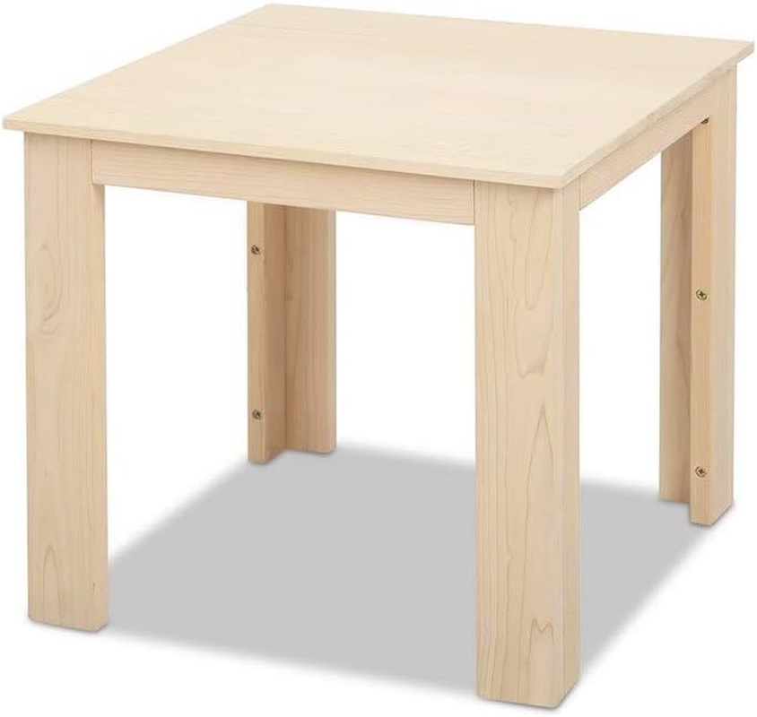 Gardeon Outdoor Coffee Table, Wooden Side Tables Patio Furniture Timber Desk Cafe Garden Pool Deck Backyard Camping Living Room Bedroom, Protable Square Natural image number 6