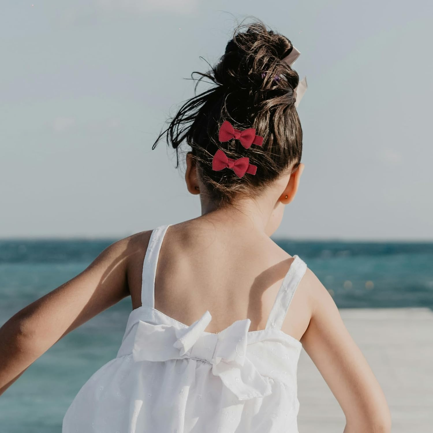 40Pcs Baby Girls Hair Clips, 20 Pairs Alligator Clips for Kids, Non-Slip Hair Barrettes with Cute Bows Clips, Toddler Hair Accessories for Daily Use & Party image number 3