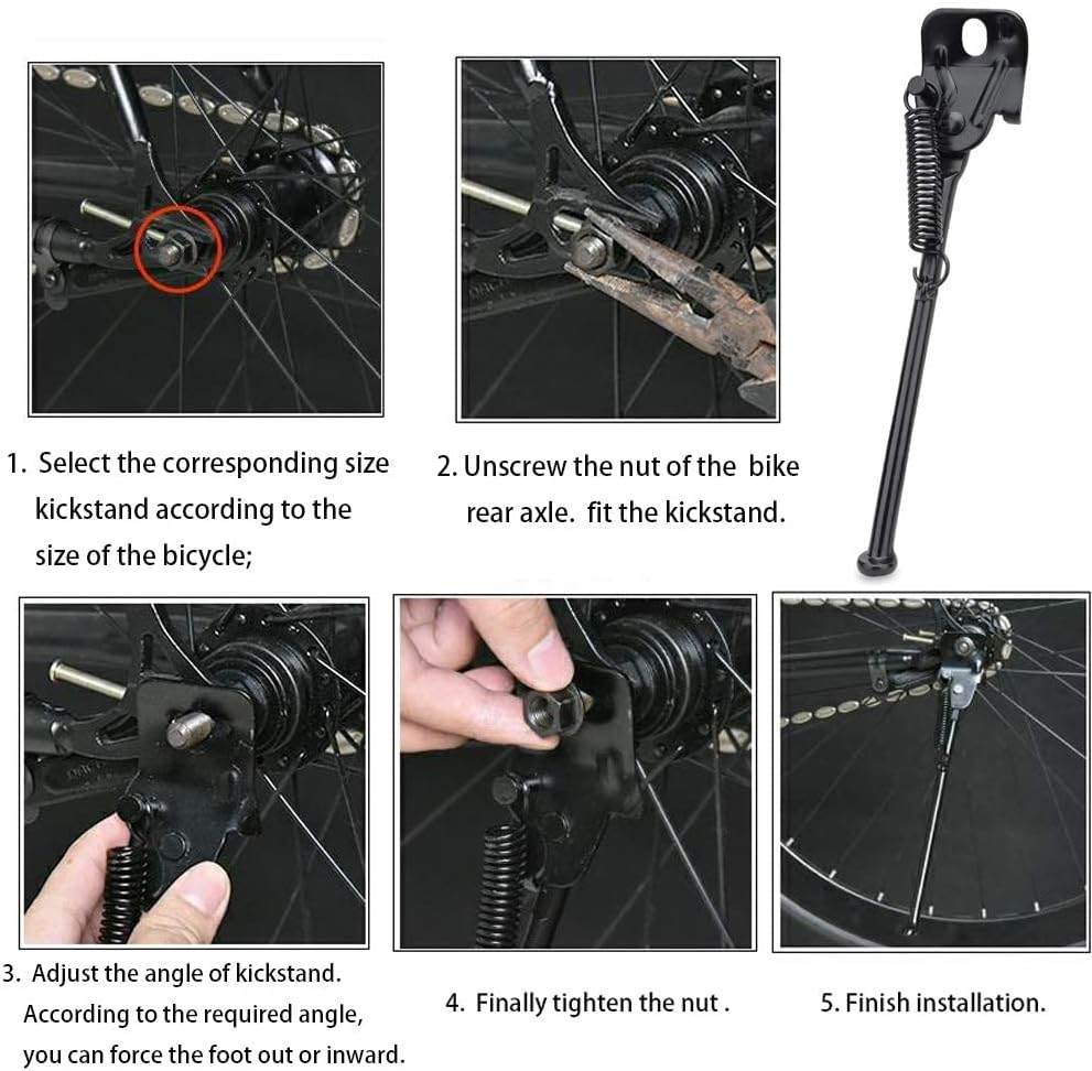 Kickstand for Kids Bike, 16 Inch Tire Bicycle Rear Wheel Replacement for Training Wheel