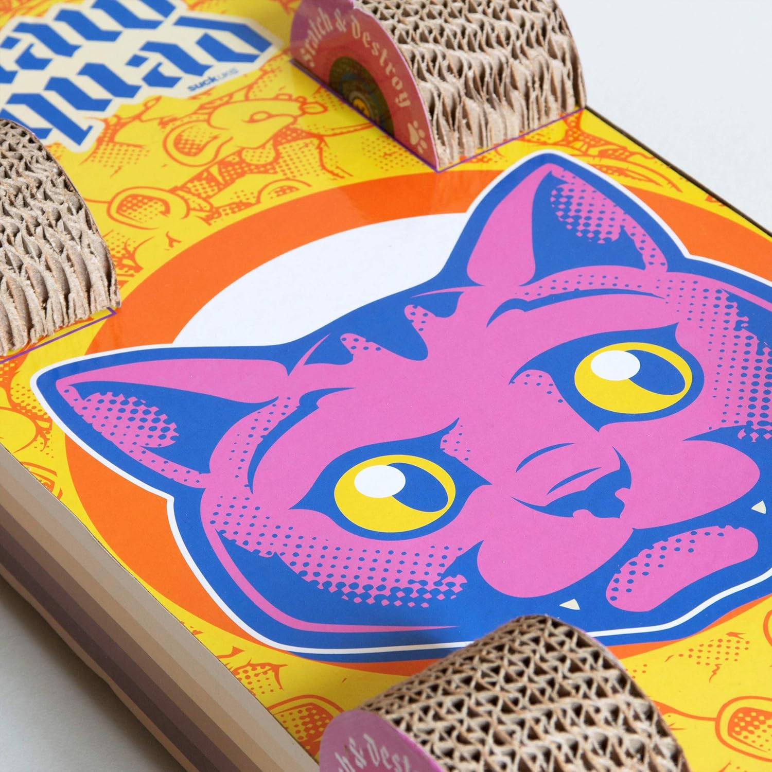Suck UK Scratching Board Cat Skateboard, 0.6 Kg image number 1